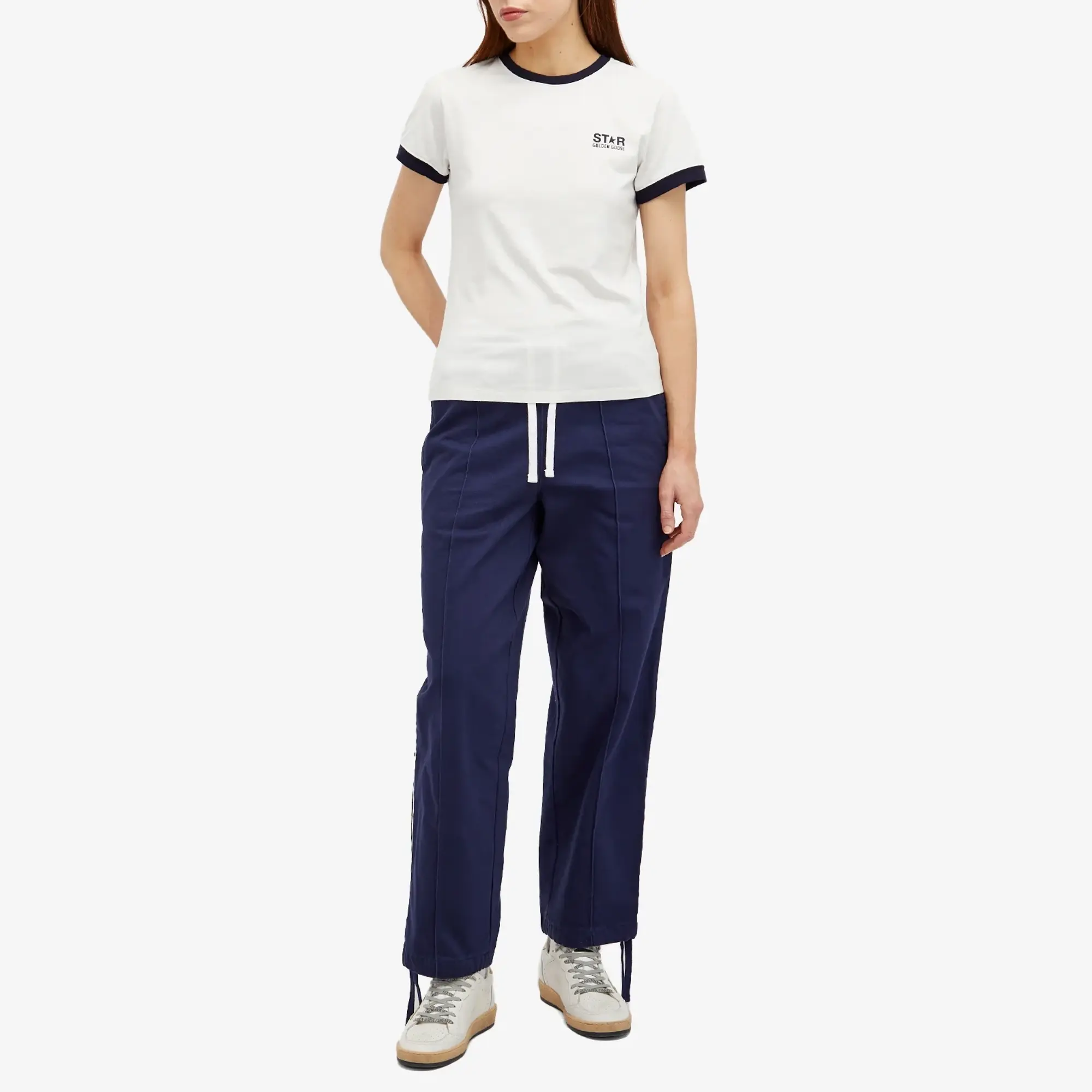 Golden Goose Women's Star T-Shirt Heritage White/Dark Blue