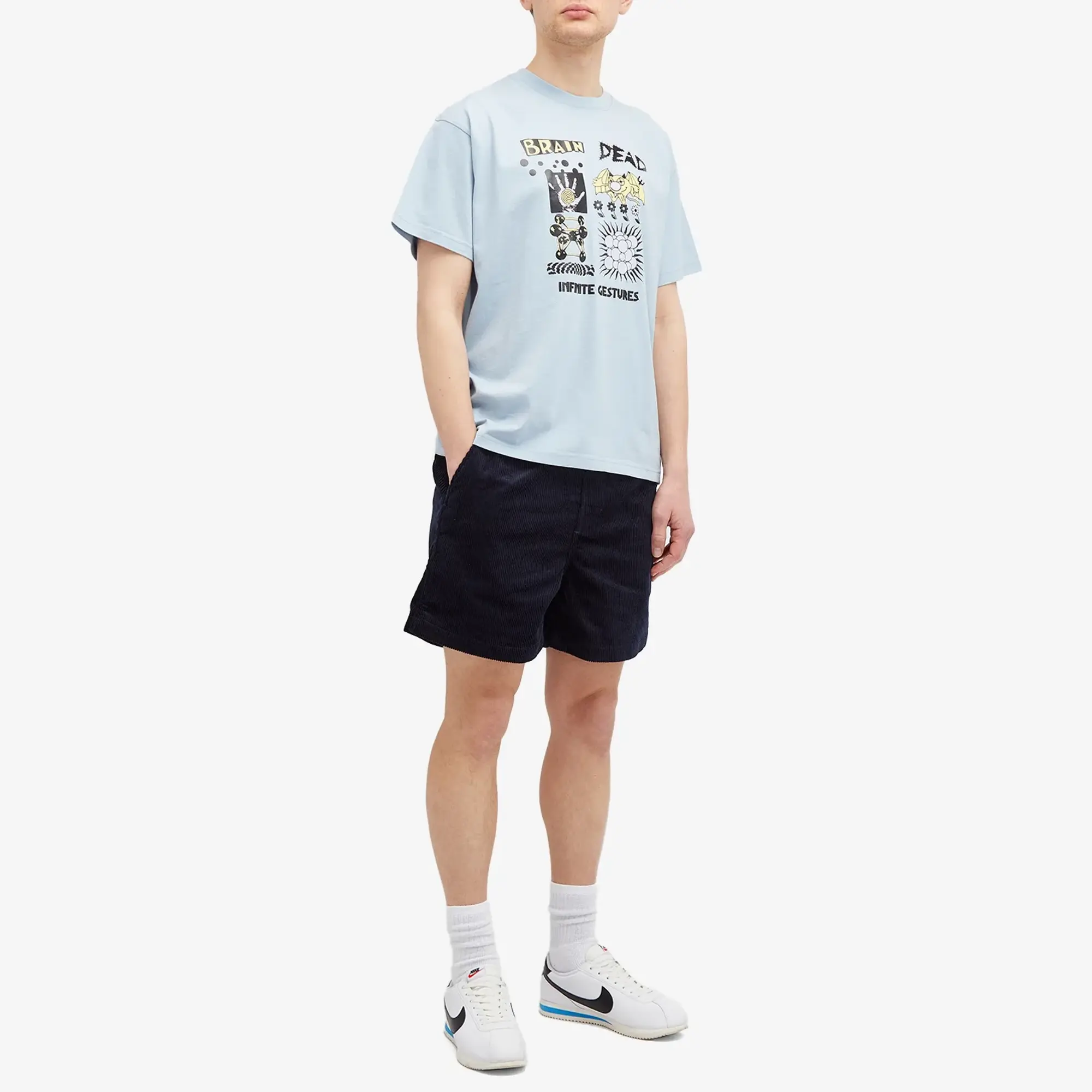 Brain Dead Men's Infinite Gestures T-Shirt Slate