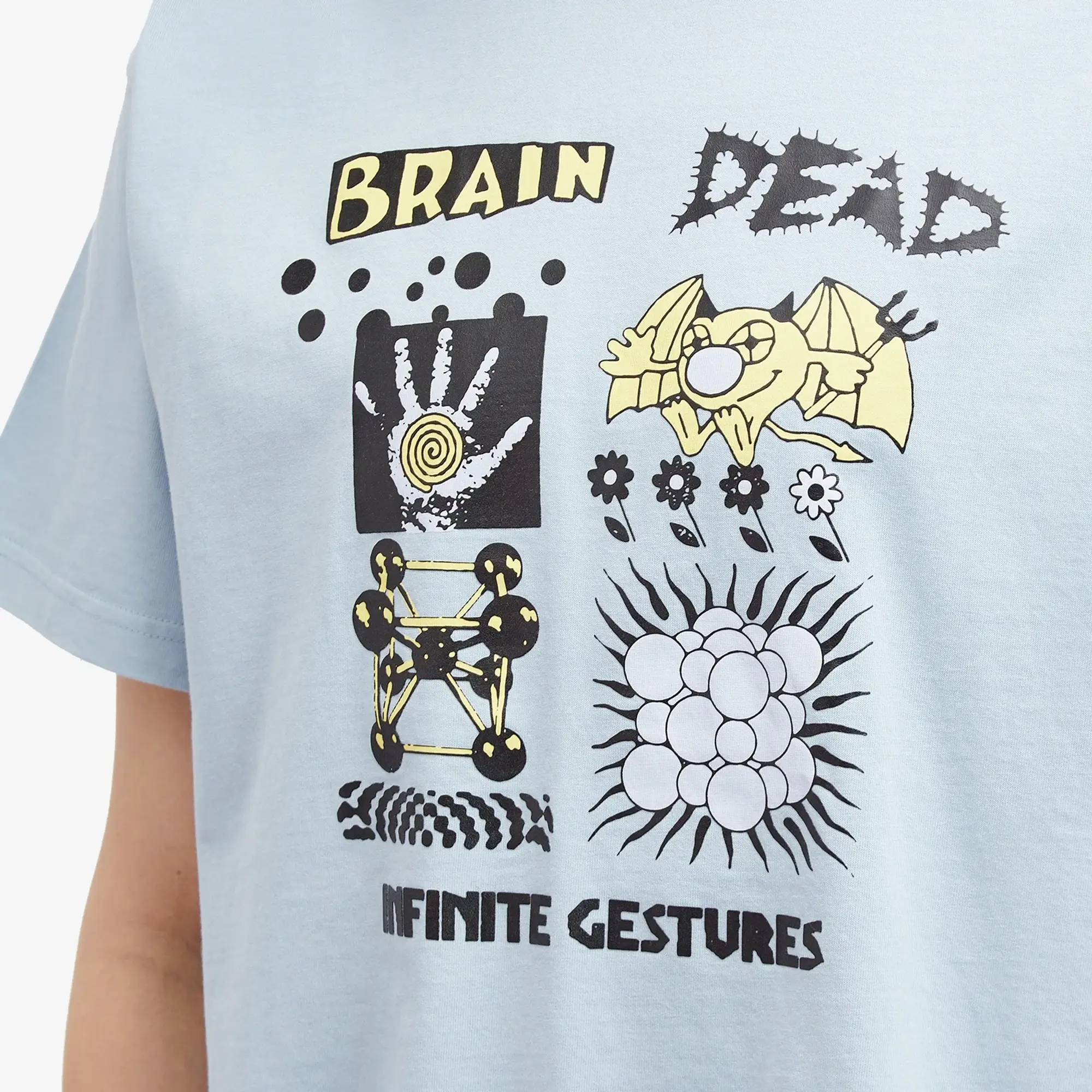 Brain Dead Men's Infinite Gestures T-Shirt Slate