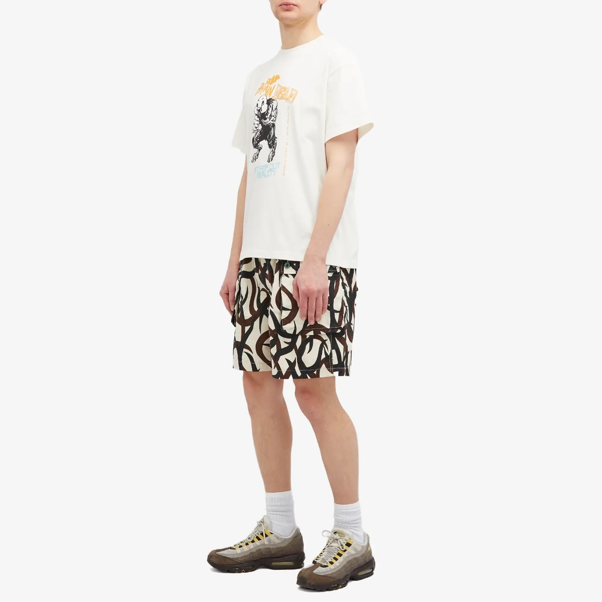 Brain Dead Men's Duck Beast T-Shirt Natural