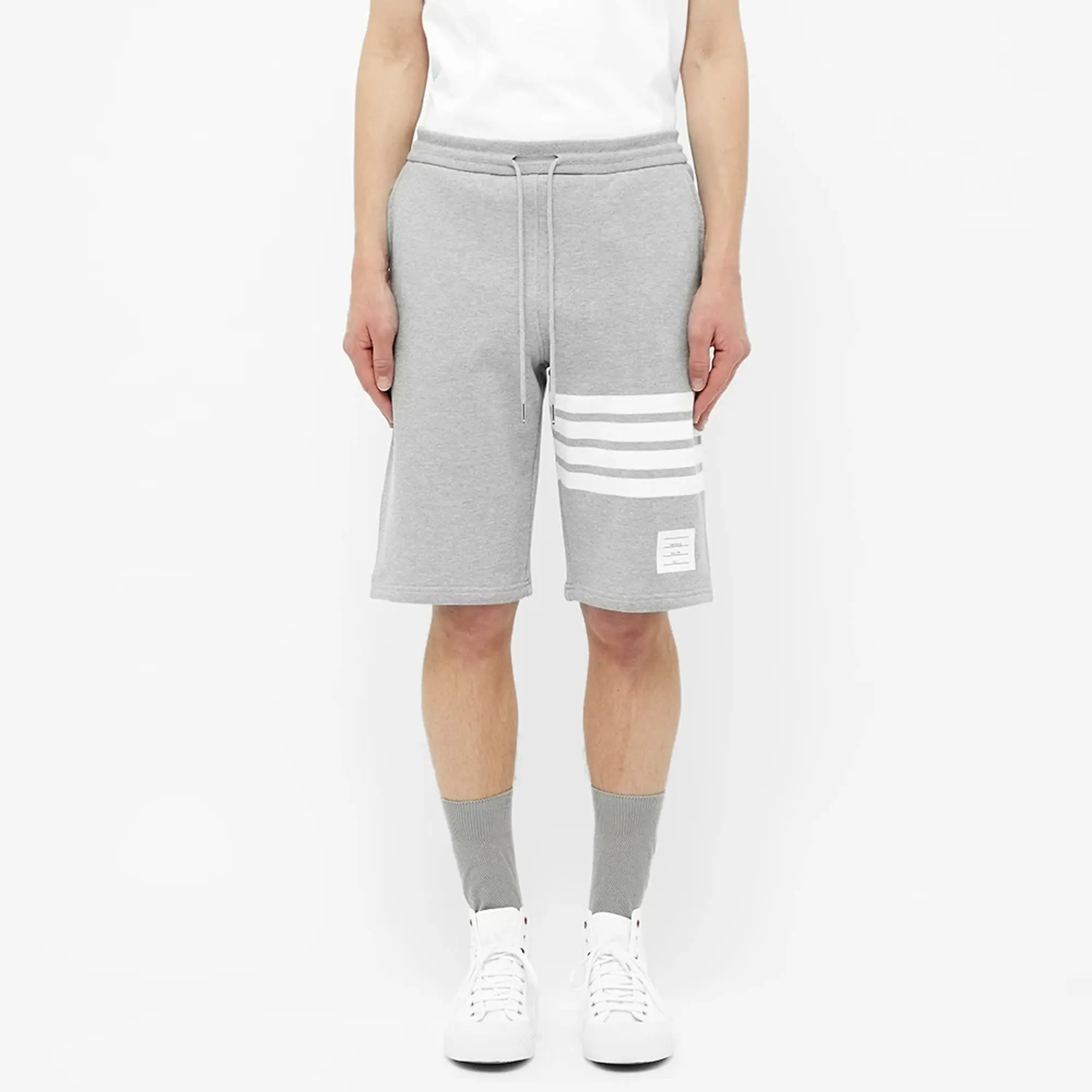 Thom Browne Classic Engineered 4 Bar Sweat Short - Light Grey