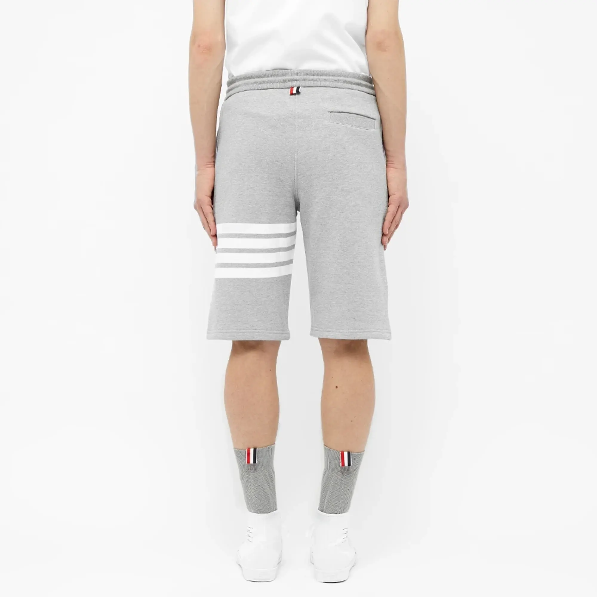 Thom Browne Classic Engineered 4 Bar Sweat Short - Light Grey