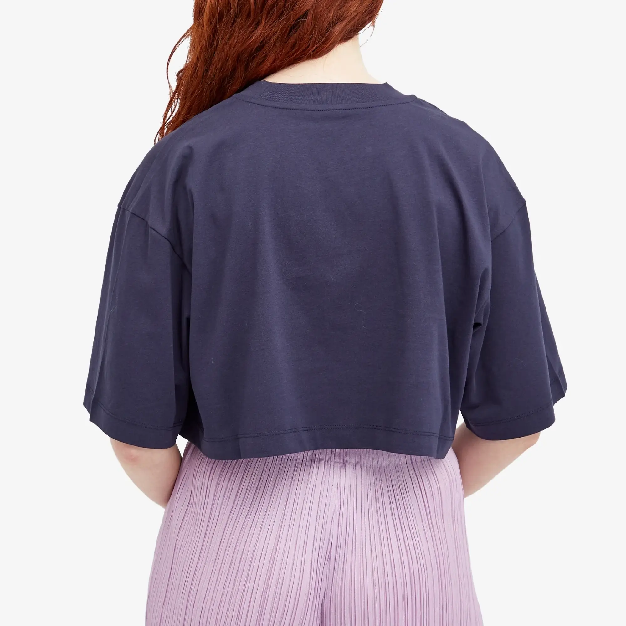 Marni Women's Cropped Logo T-Shirt Blueblack