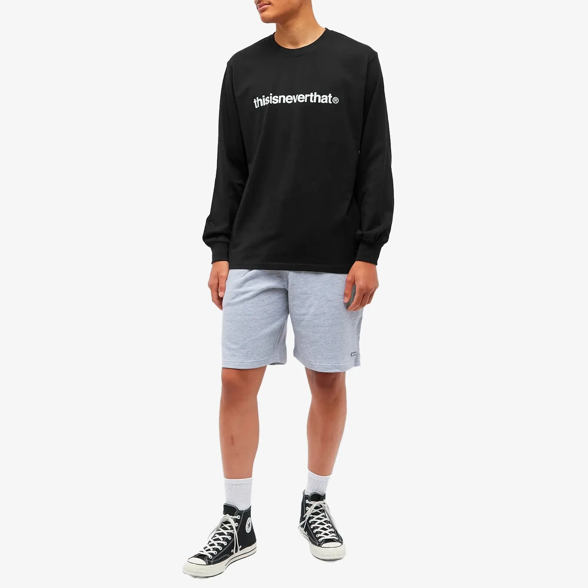 thisisneverthat Men's T-Logo Long Sleeve T-Shirt Black