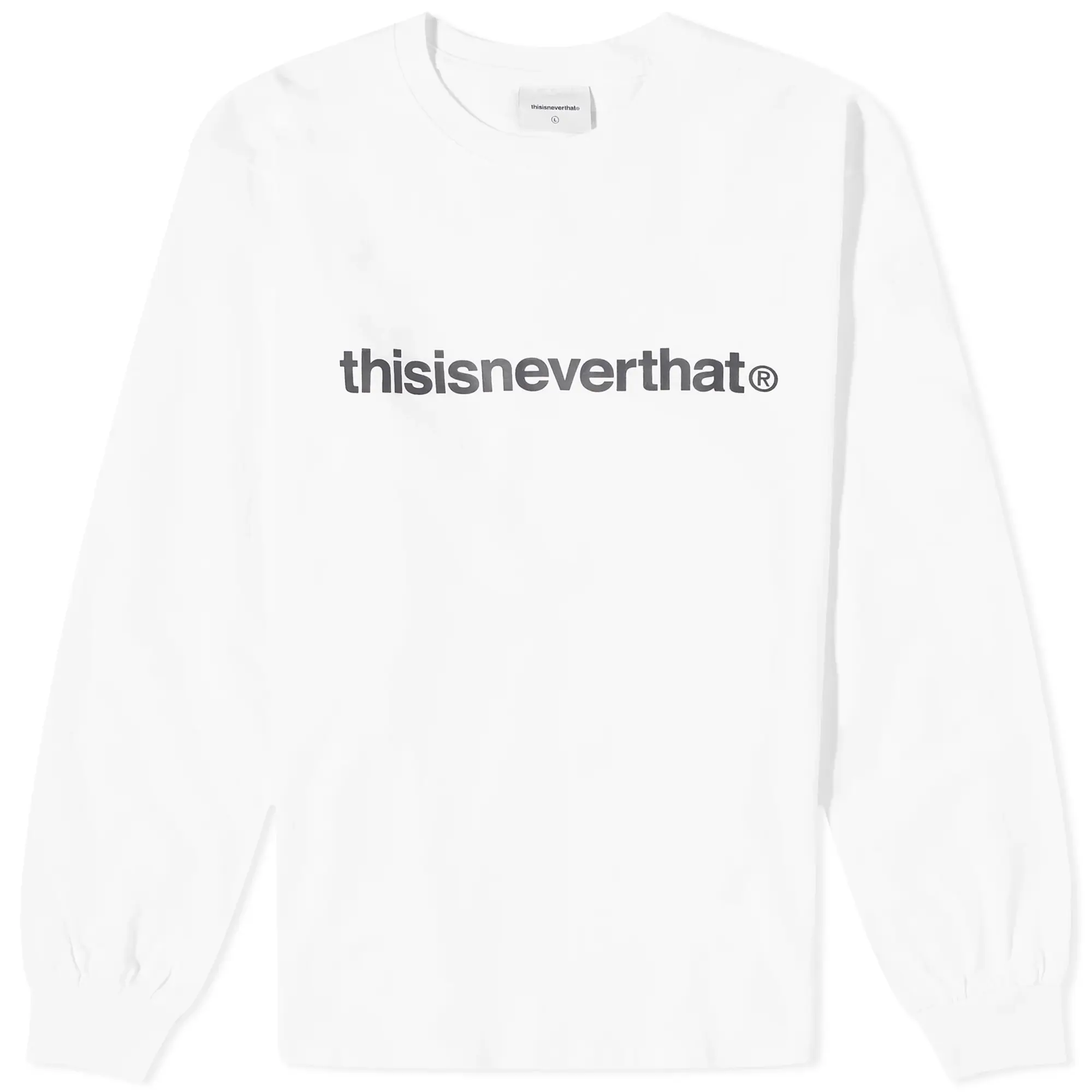 thisisneverthat Men's T-Logo Long Sleeve T-Shirt White