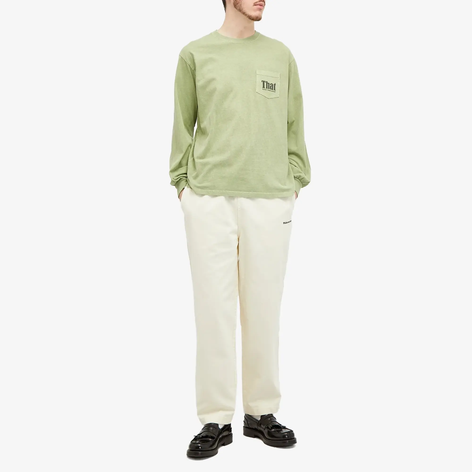 thisisneverthat Men's That Pocket Long Sleeve T-Shirt Olive