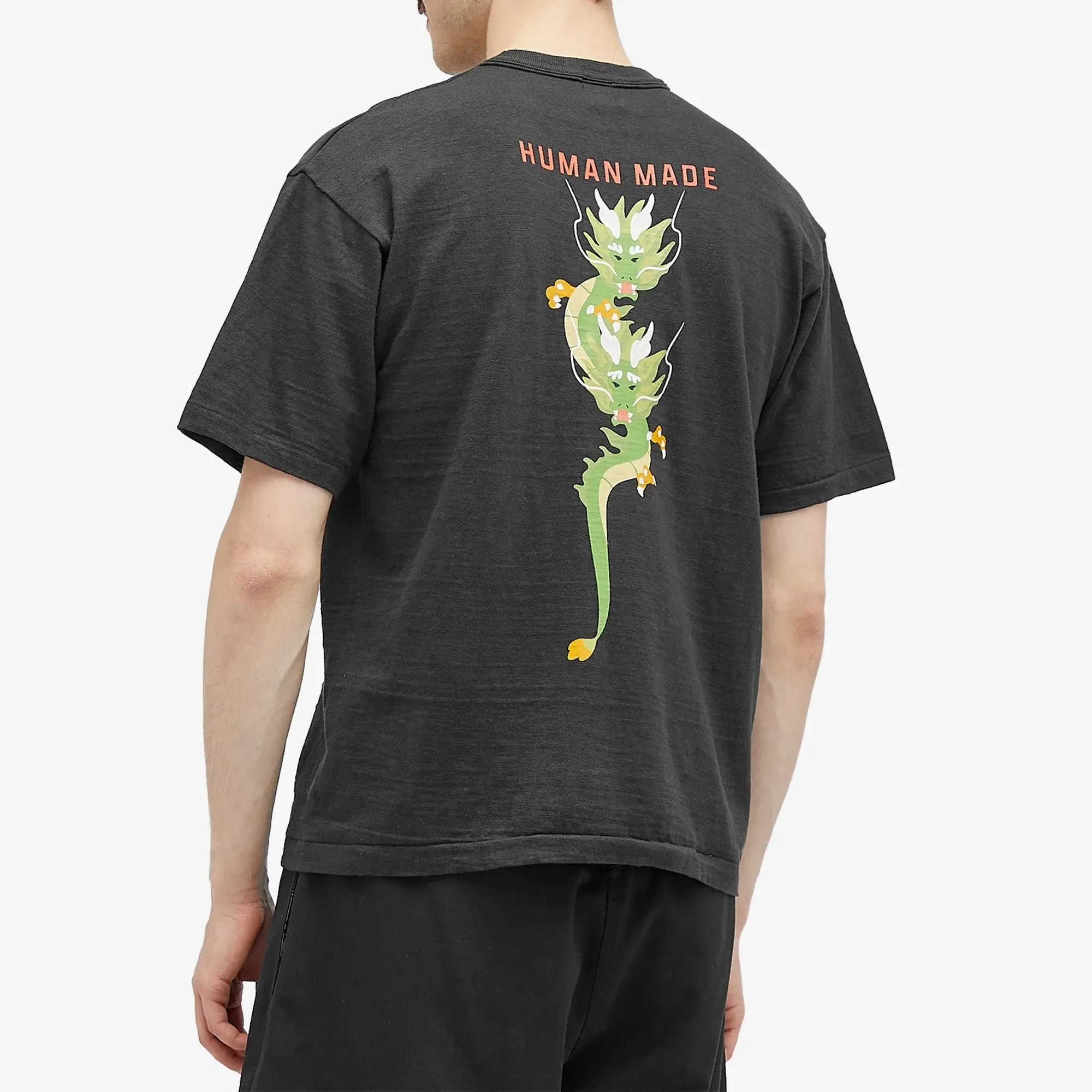 Human Made Men's Dragon Back Print T-Shirt Black