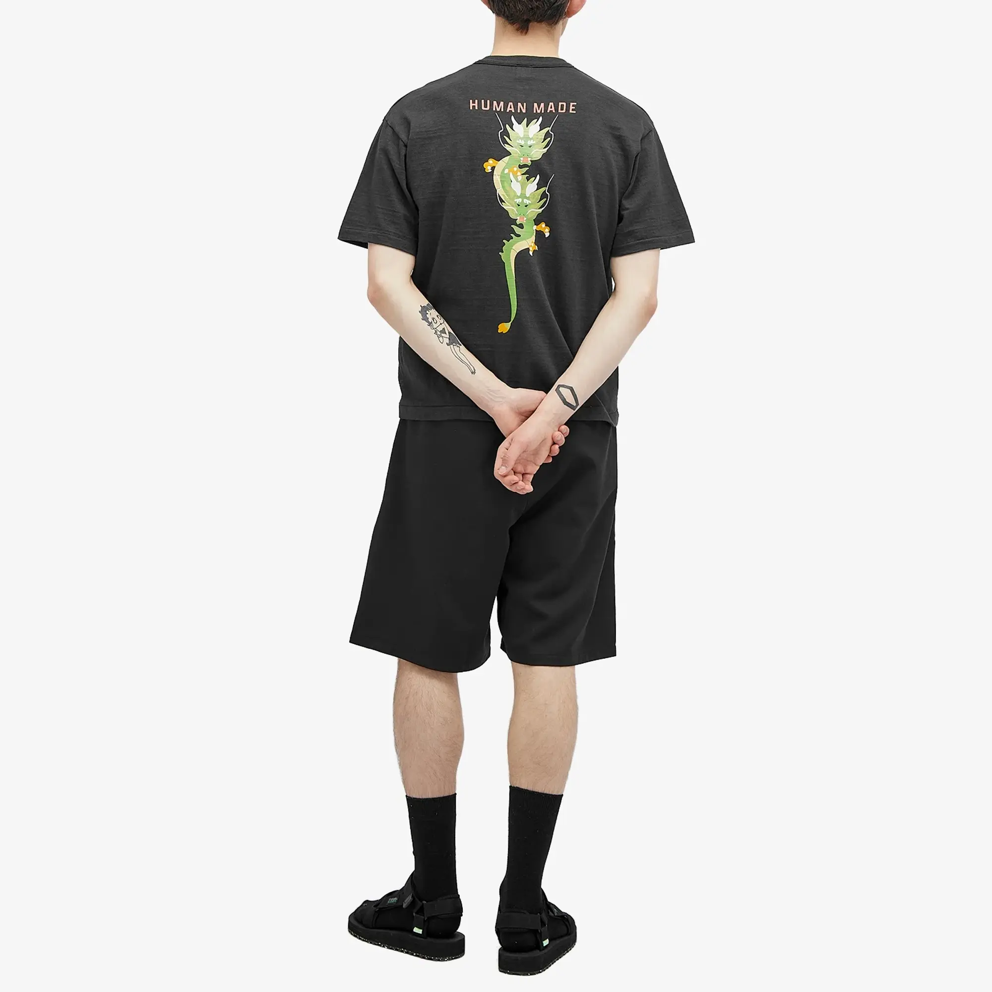 Human Made Men's Dragon Back Print T-Shirt Black