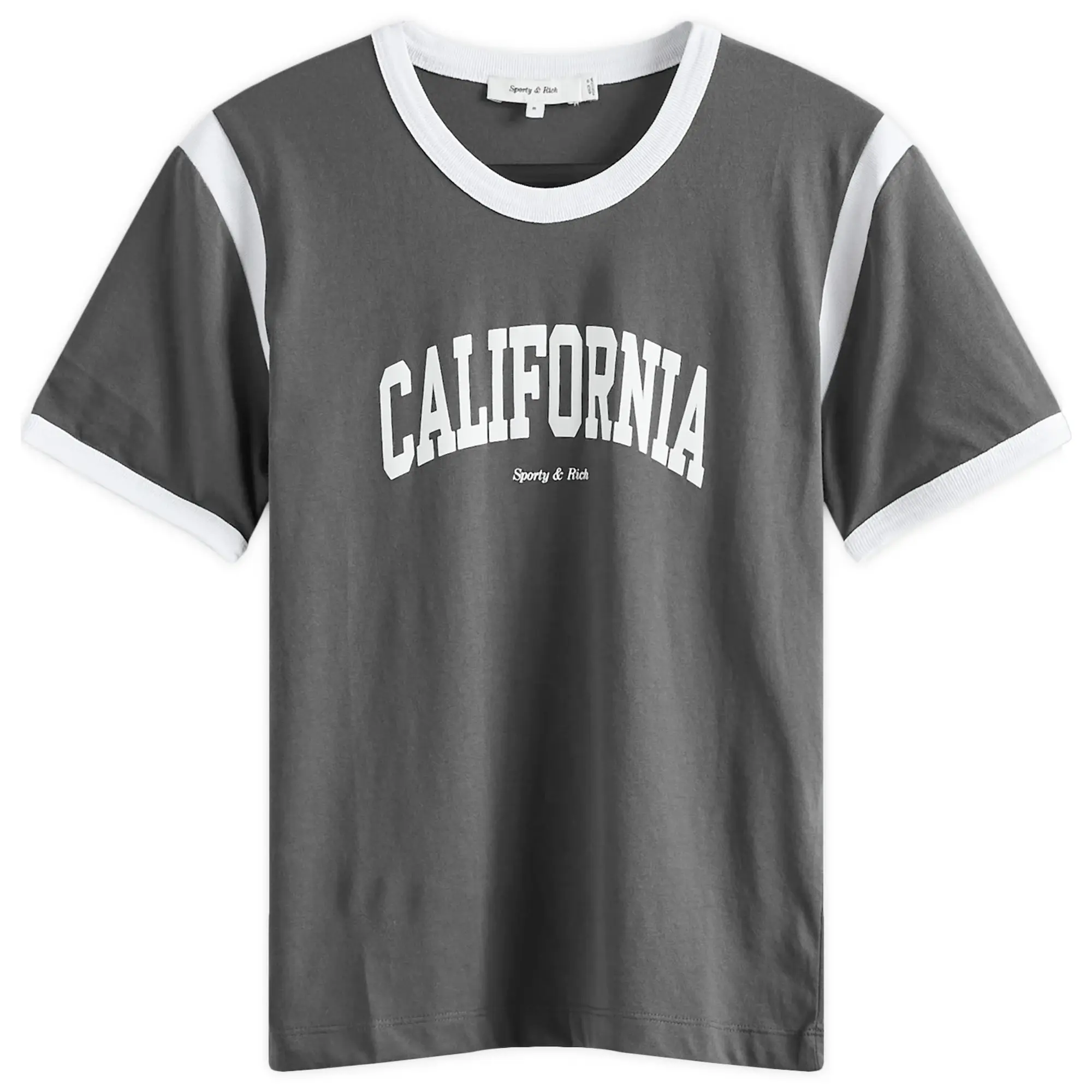 Sporty & Rich Women's Califronia Sports T-Shirt Faded Black