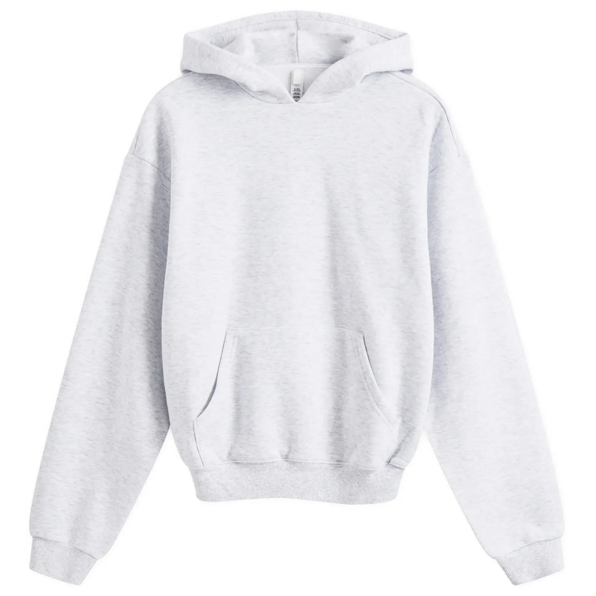 SKIMS Women's Cotton Fleece Pullover Hoodie Light Heather Grey
