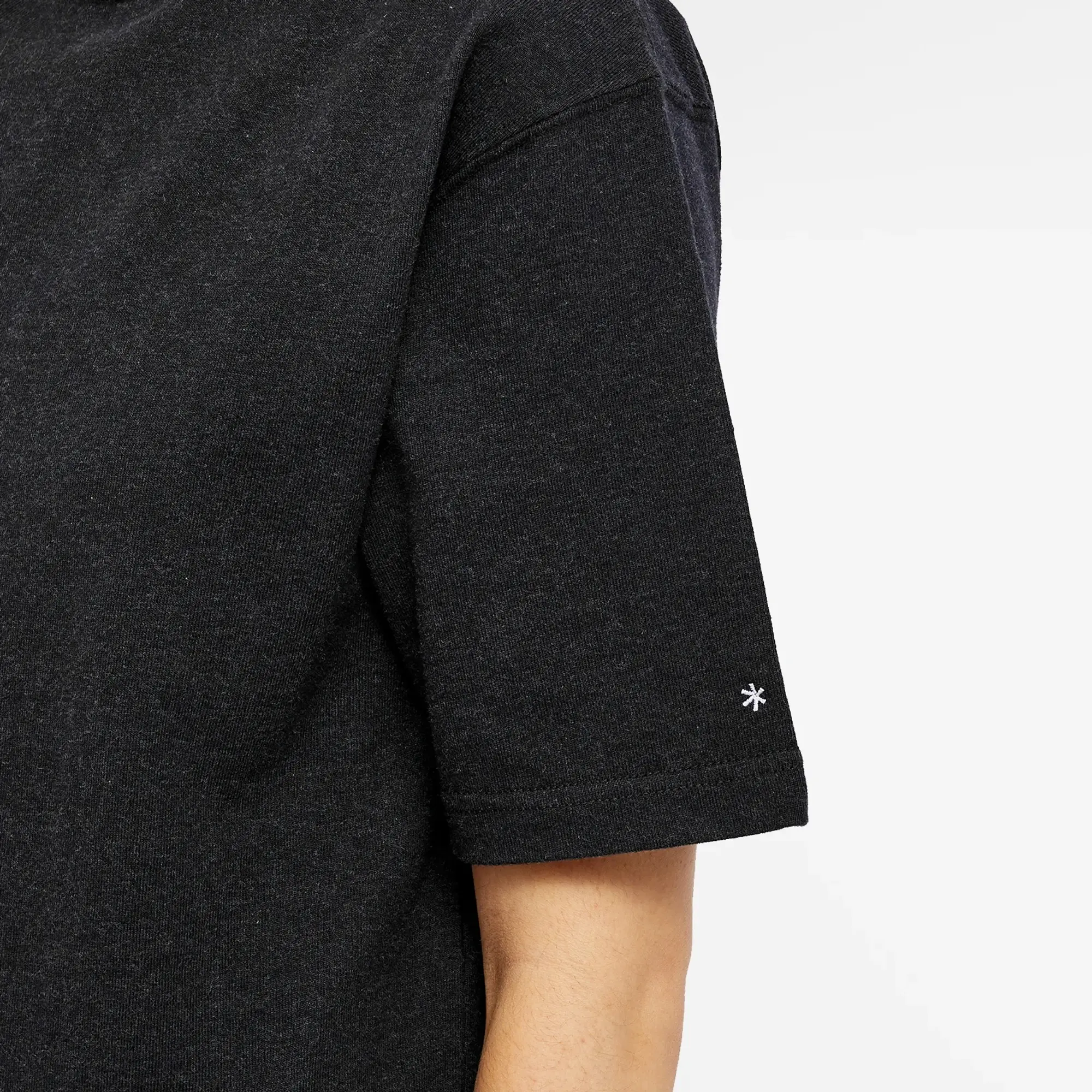Snow Peak Recycled Cotton Heavy Mockneck T-Shirt - Black