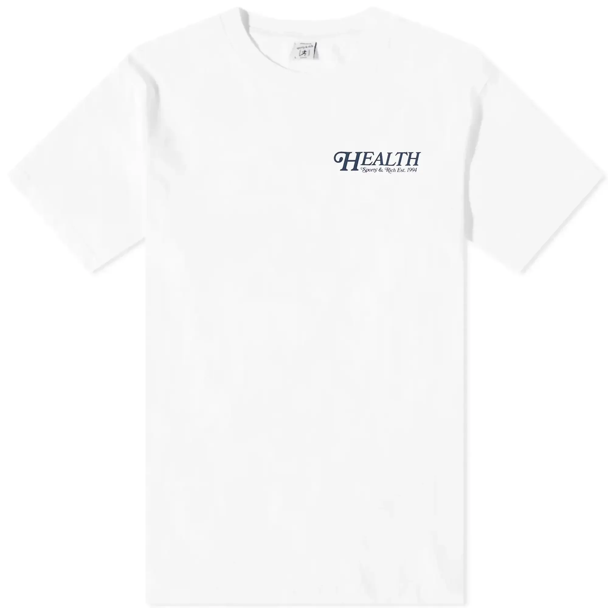 Tシャツ・カットソー Sporty & Rich Men's 70s Health T-Shirt White TS833WH Sporty & Rich Men's 70s Health T-Shirt White/Navy | TS833WH