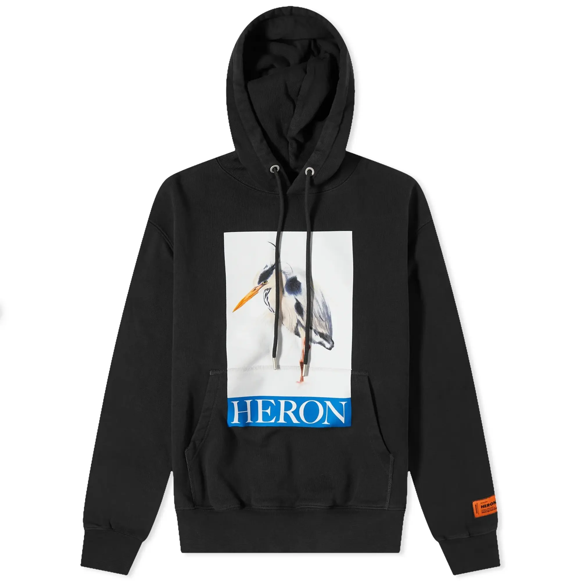 Heron Preston Women's Heron Bird Painted Hoodie Black/Blue