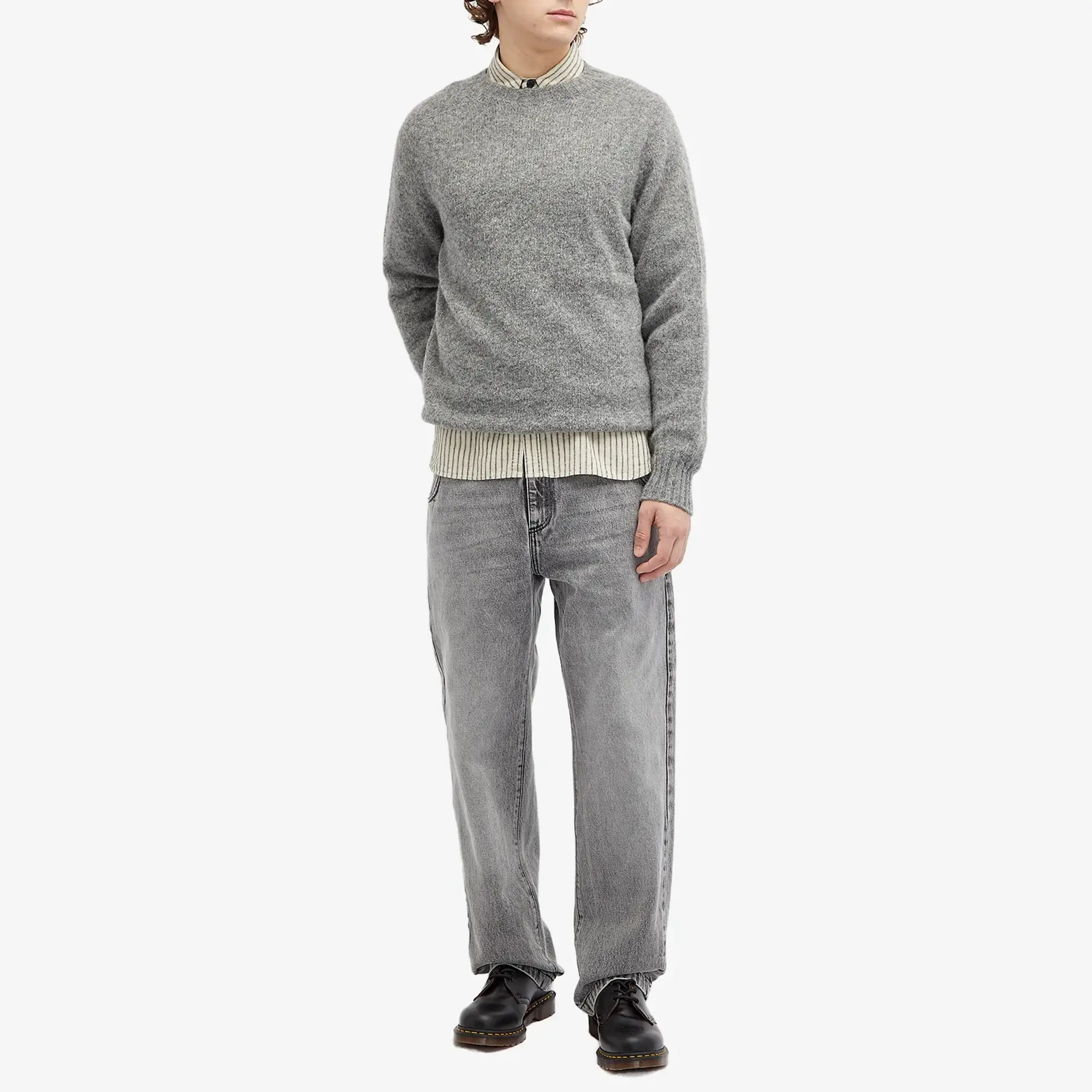 Howlin by Morrison Howlin' Birth of the Cool Crew Knit Mid Grey