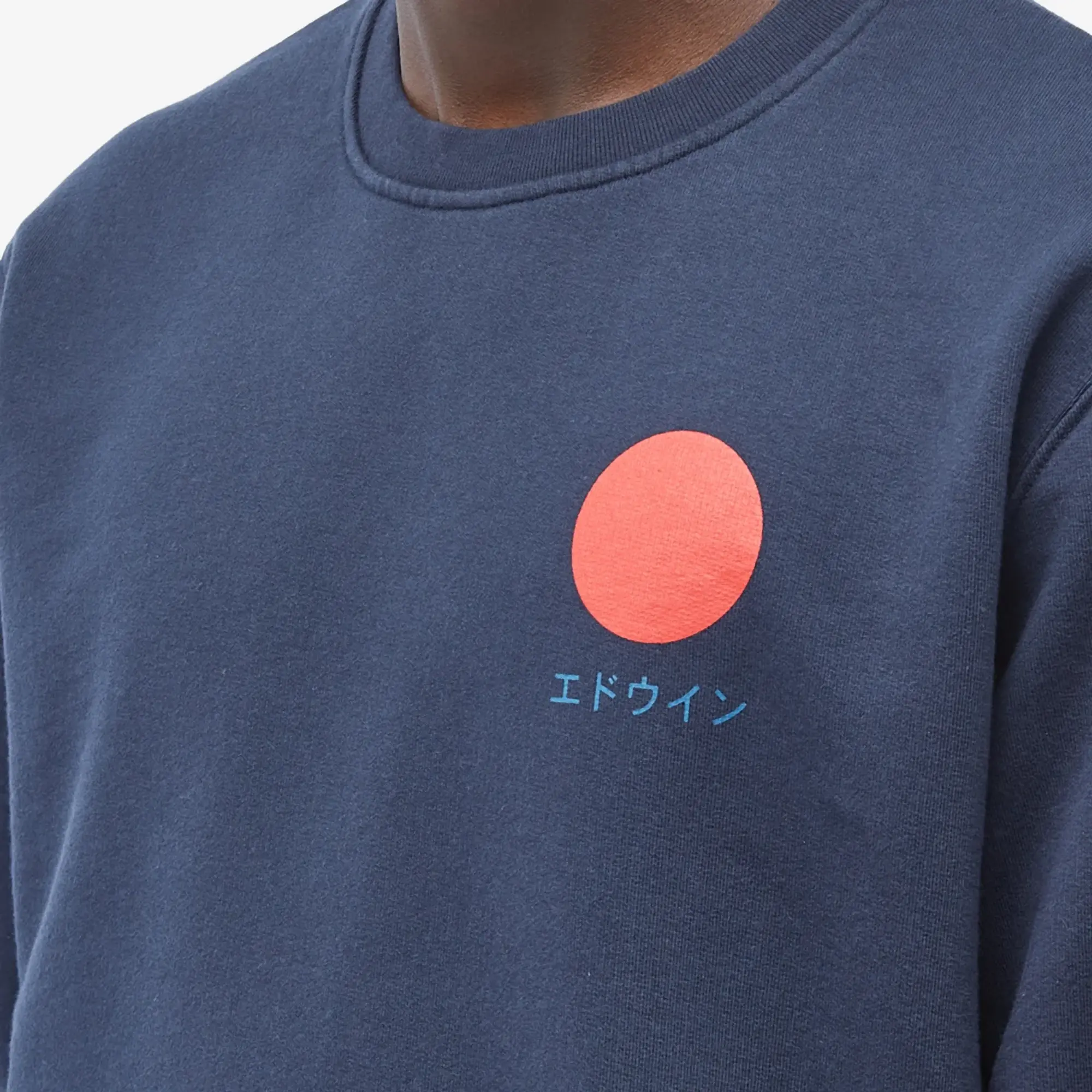 Champion Edwin Men's Japanese Sun Crew Sweat Navy Blazer