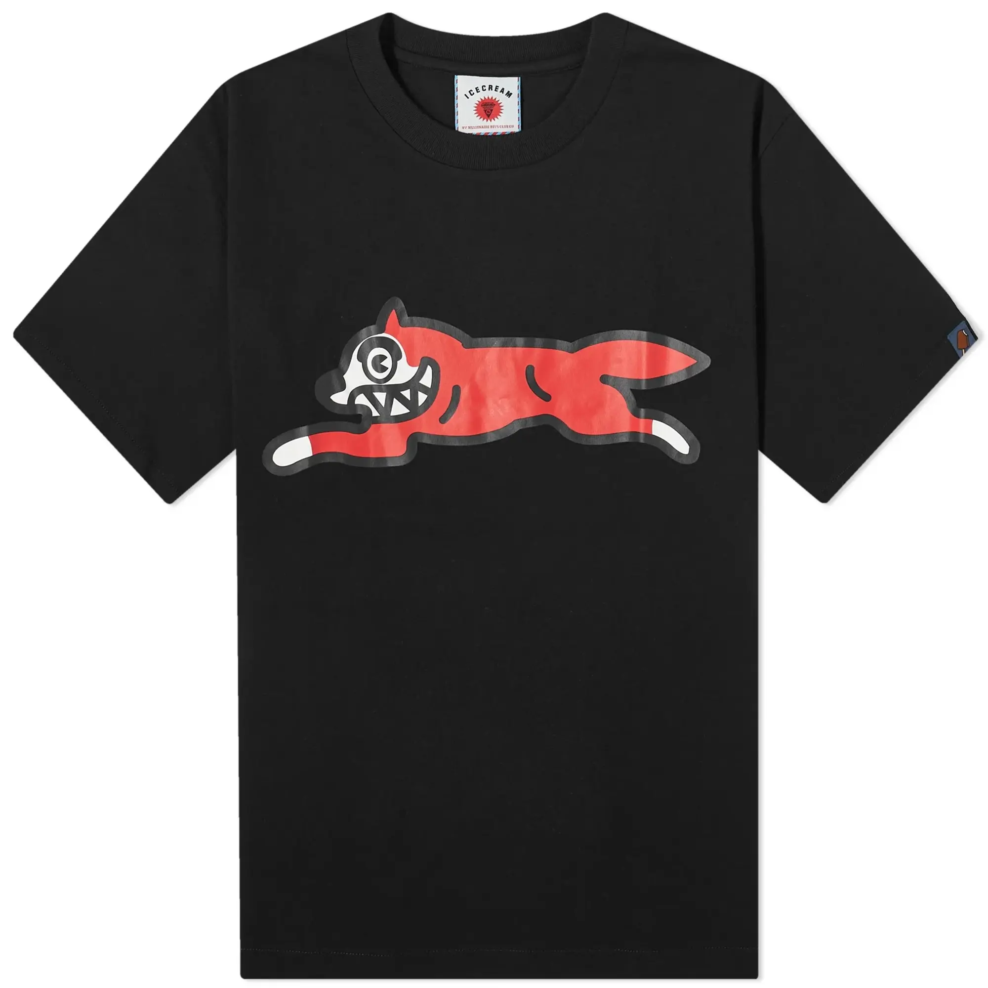 ICECREAM Men's Running Dog T-Shirt Black