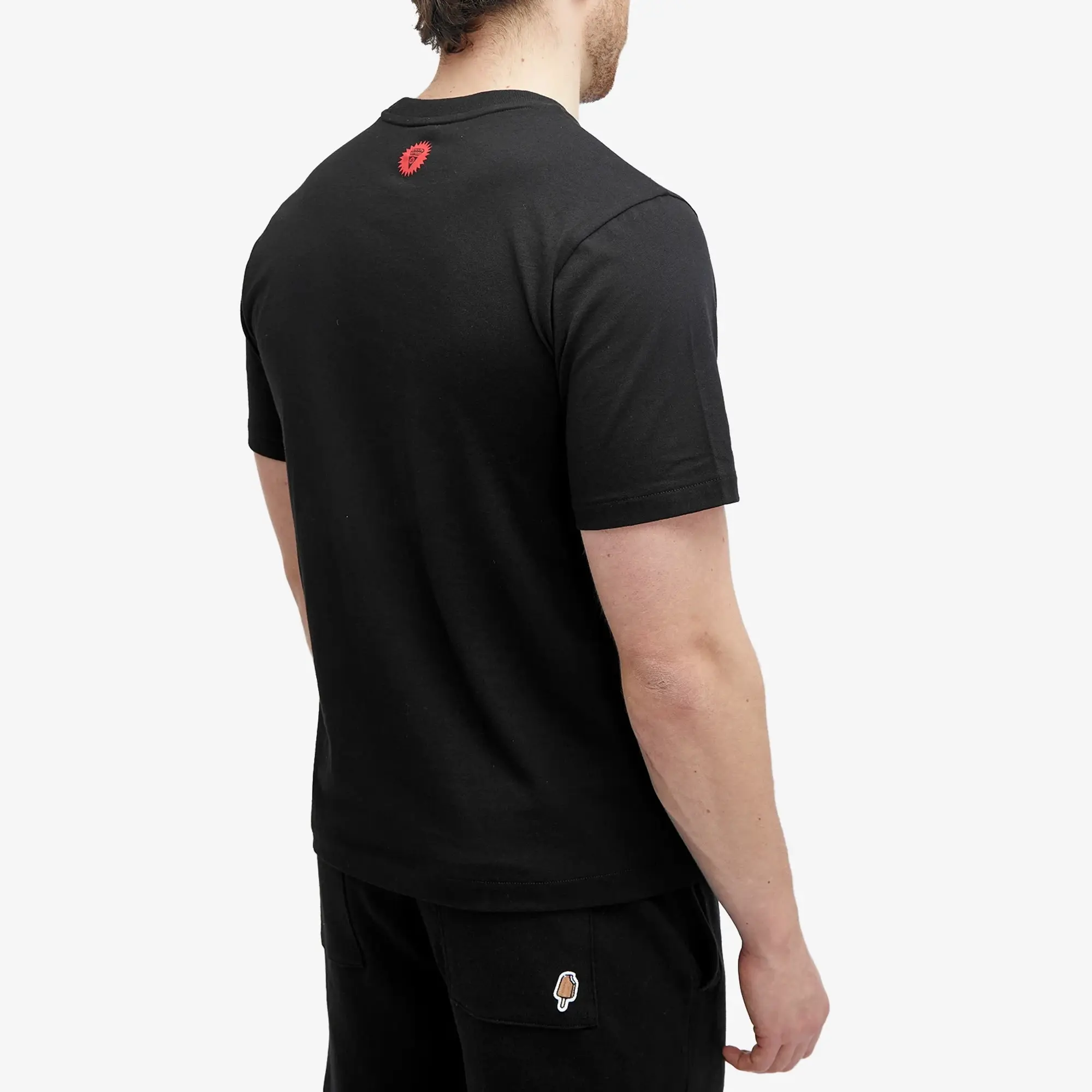 ICECREAM Men's Running Dog T-Shirt Black