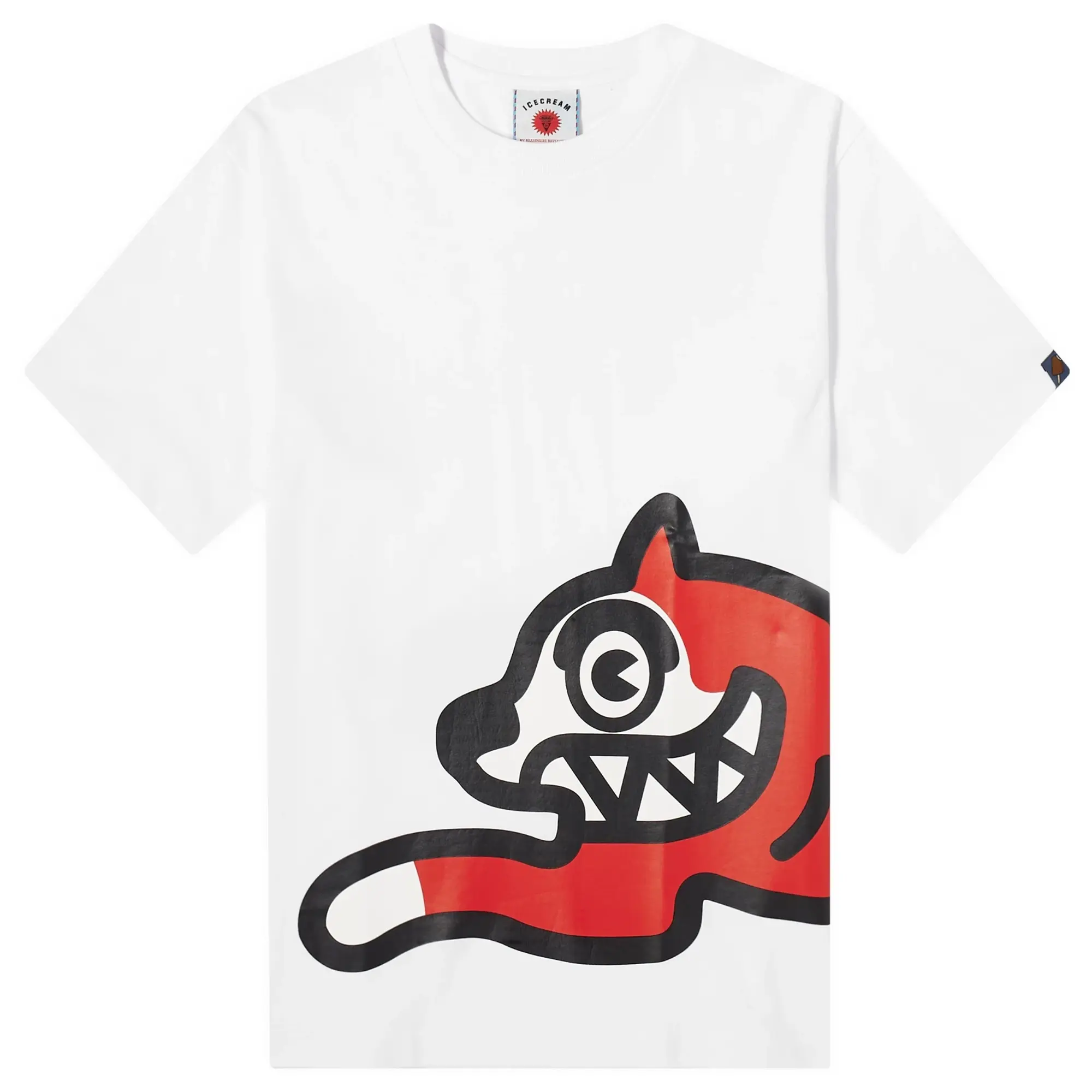 ICECREAM Jumbo Running Dog T-Shirt, White