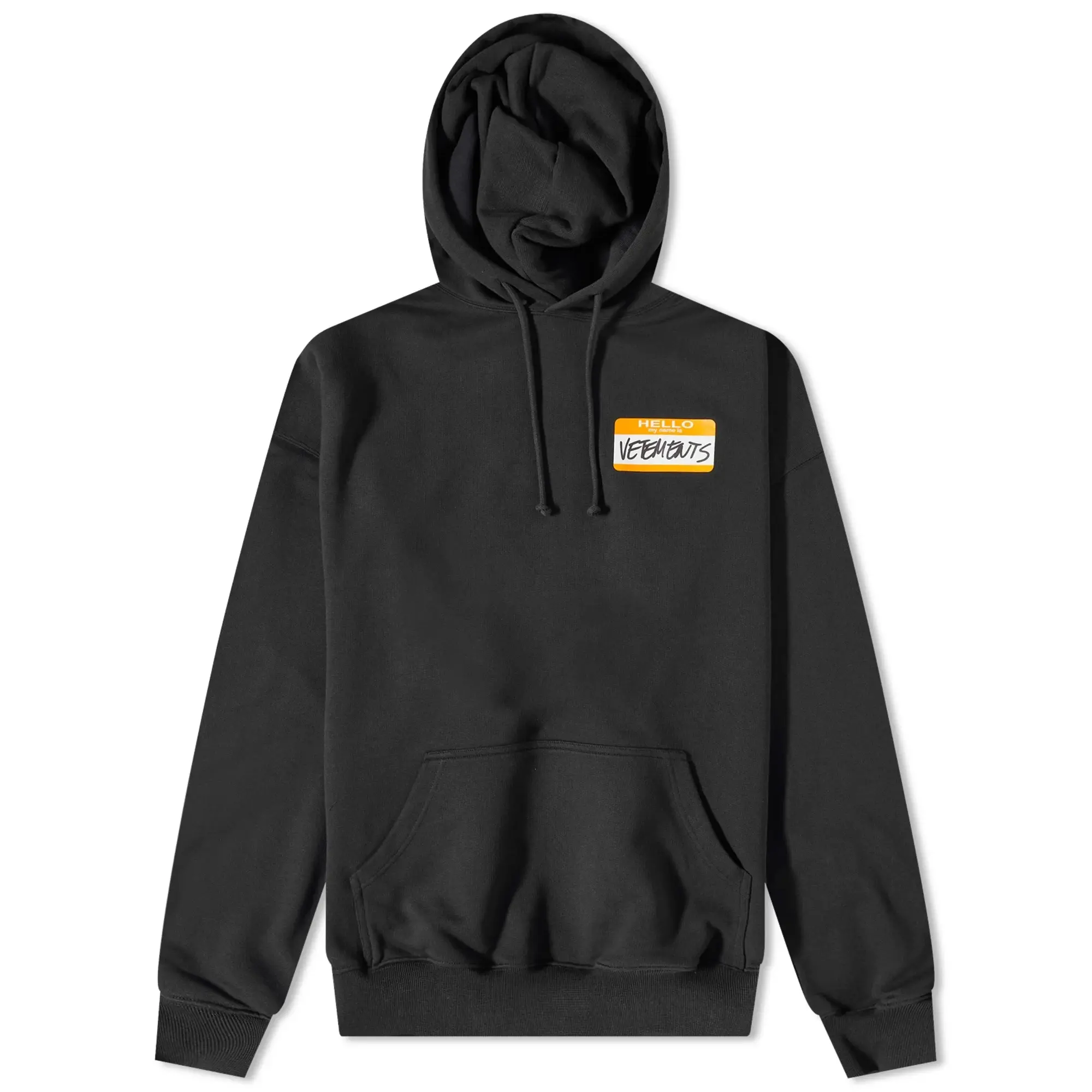 Vetements Men s My Name is Vetements Men s Hoodie Black UE54HD340B FOOTY.COM