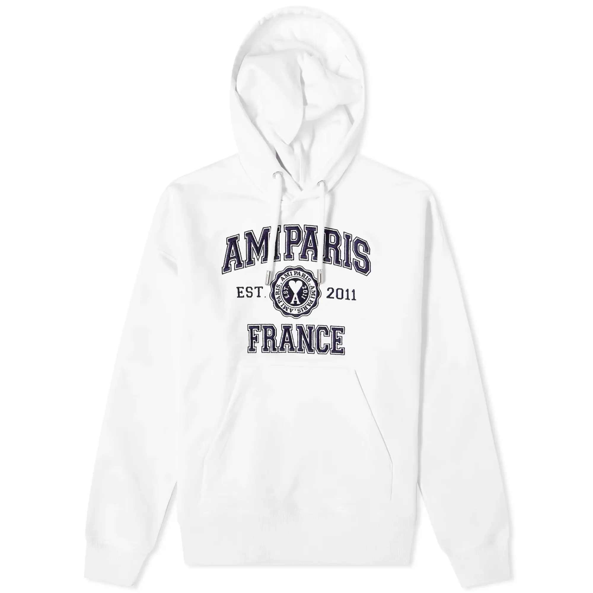 Ami Paris Hoodie Men Hoodies White