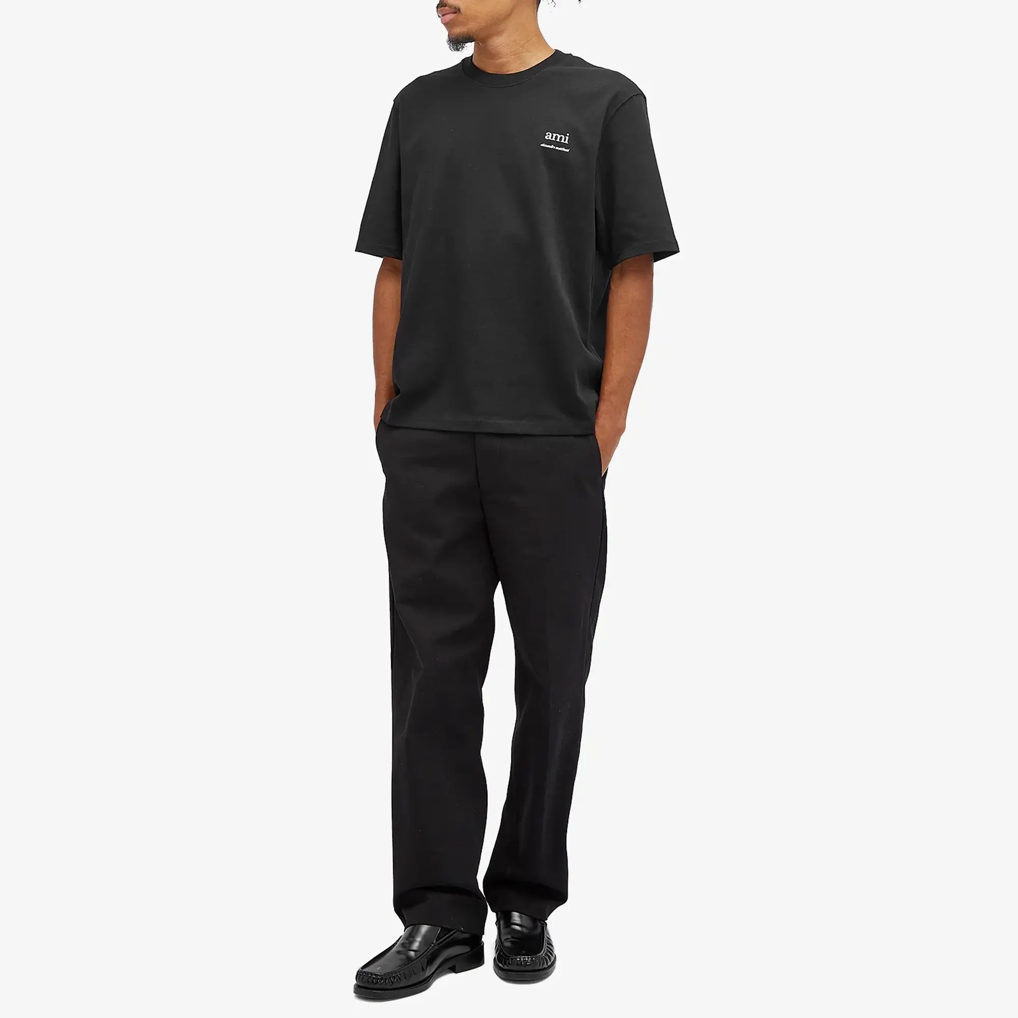 AMI Paris Logo T-Shirt Black