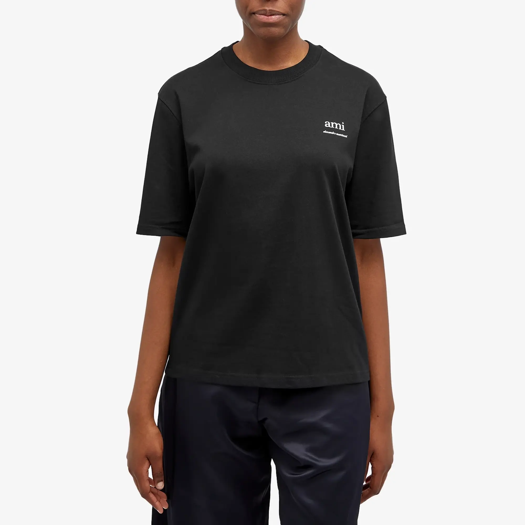 AMI Paris Logo T-Shirt Black