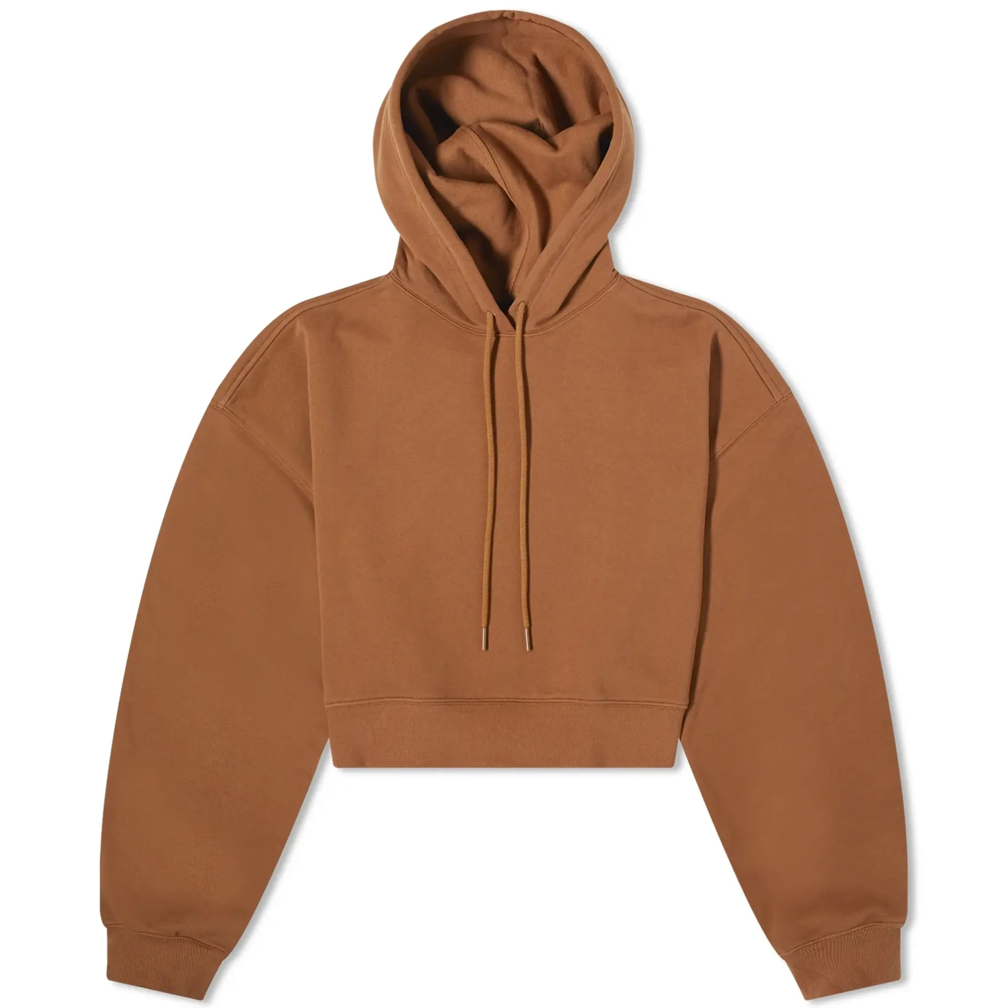 WARDROBE.NYC Women's Oversize Hooded Top Brown