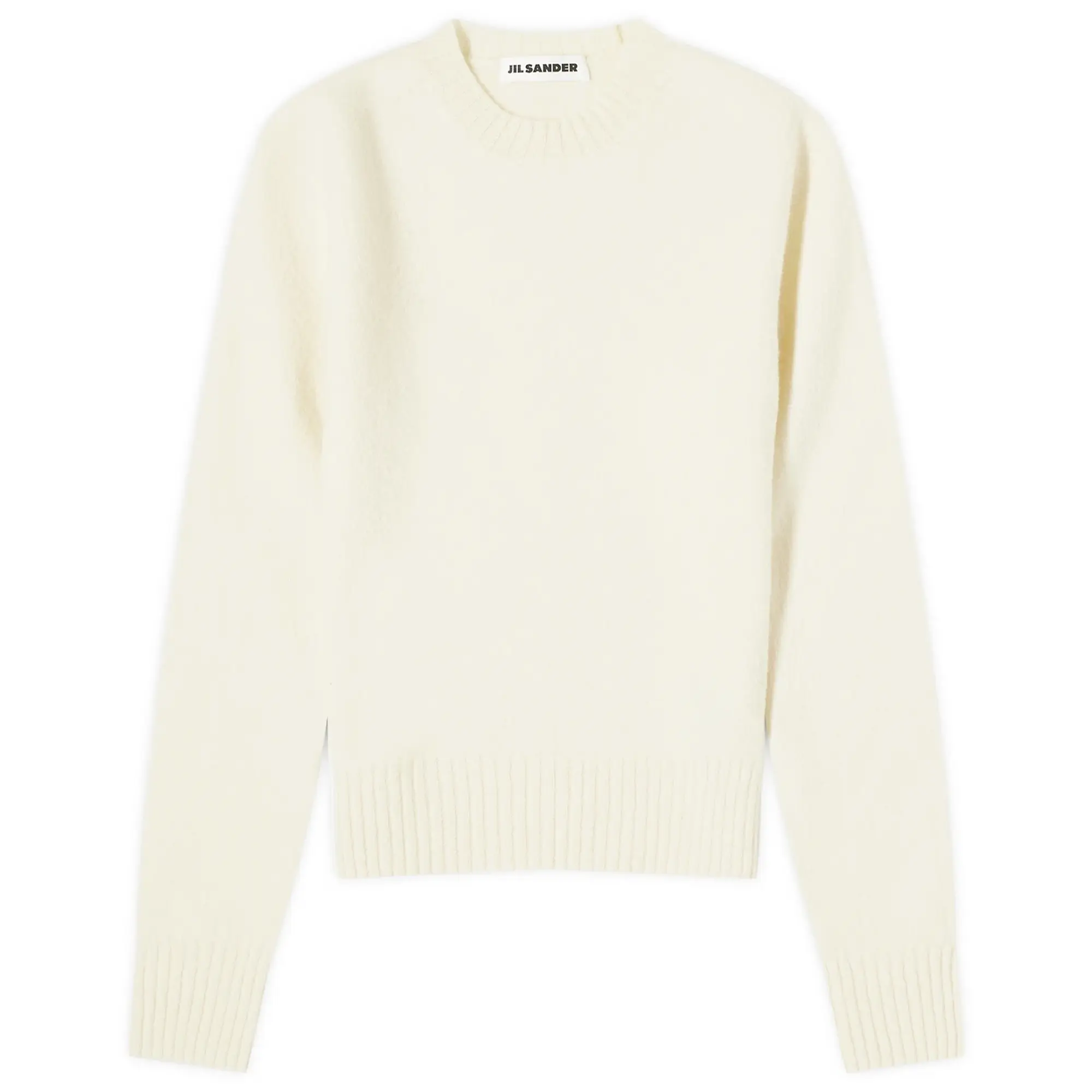Jil Sander Women's Long Sleeve Knitted Sweater Natural