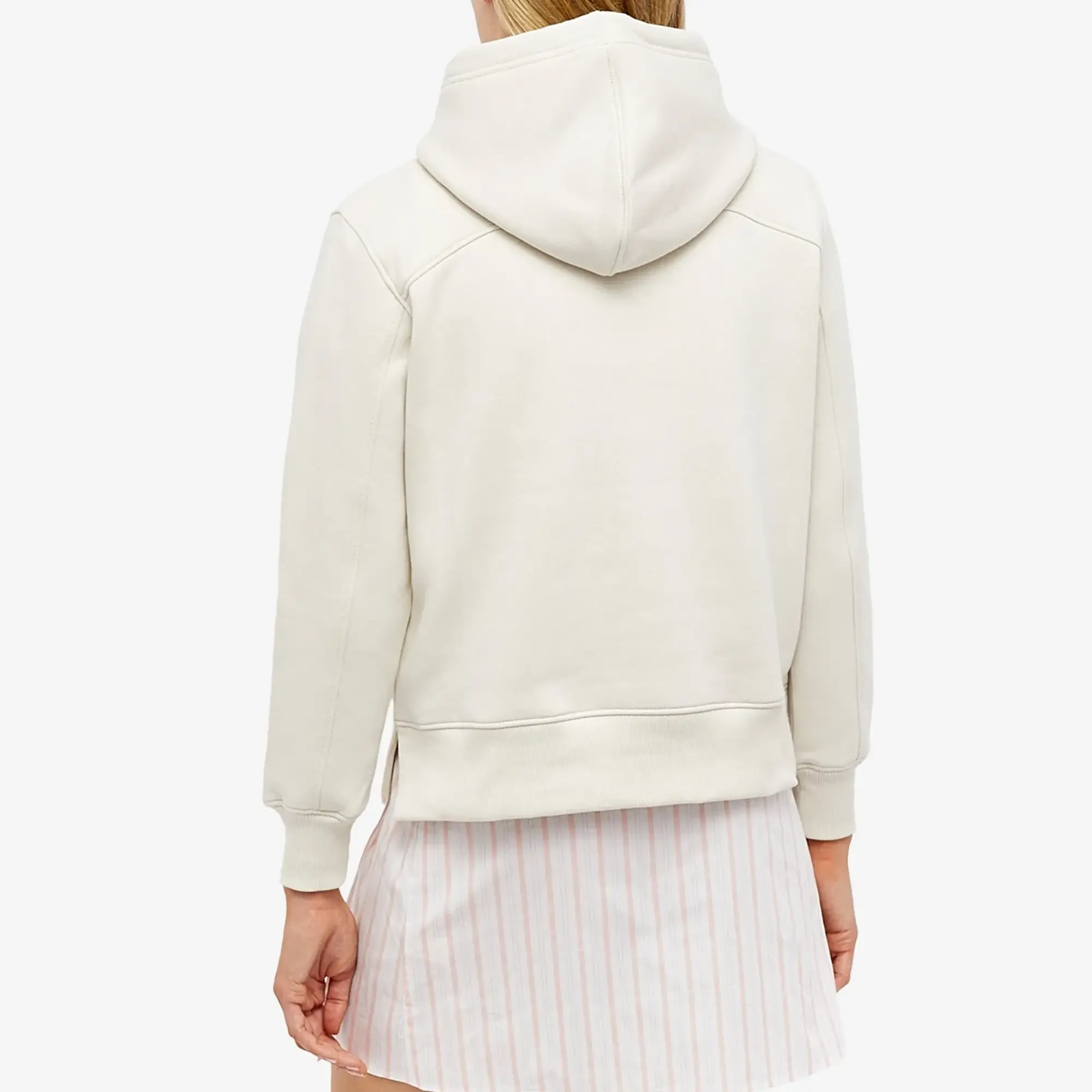 Calvin Klein Women's Archival Monologo Hoodie Eggshell