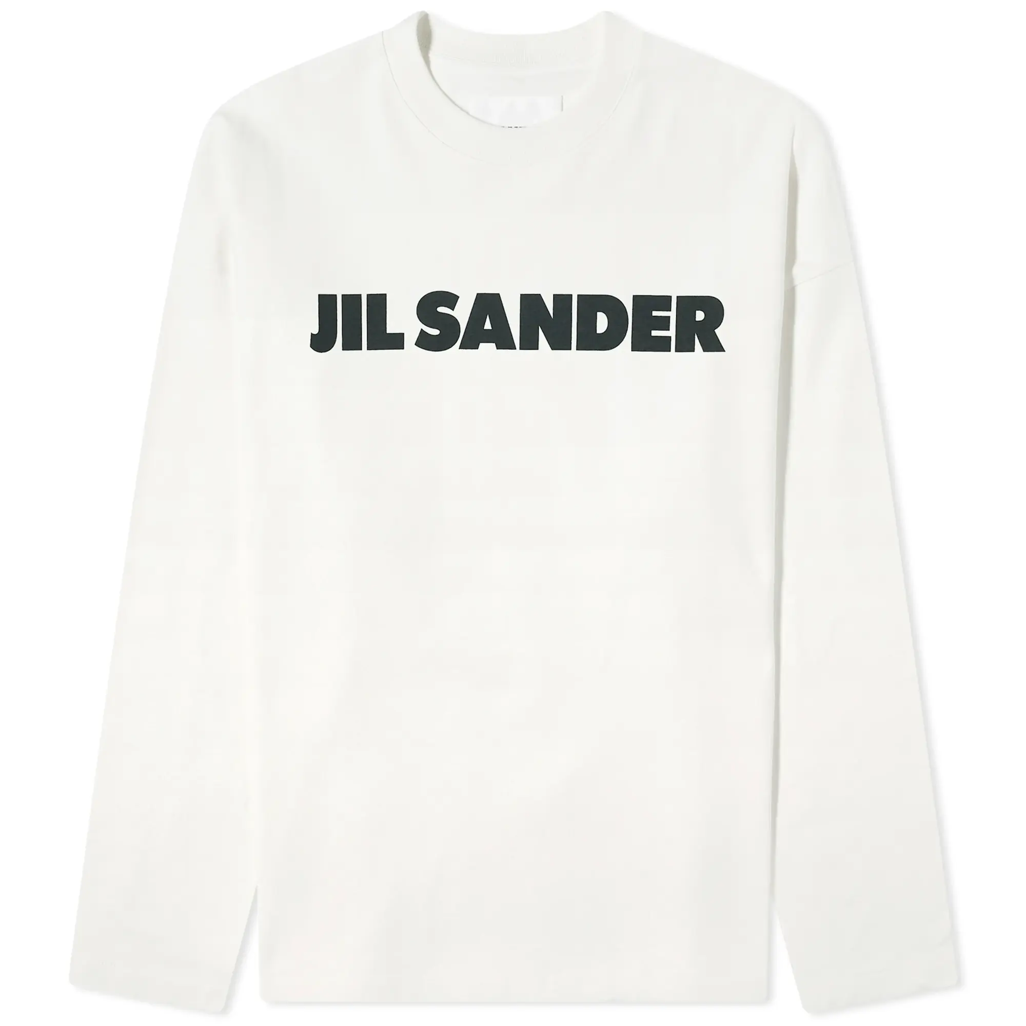 Jil Sander Men's Long Sleeve Logo T-Shirt Porcelain