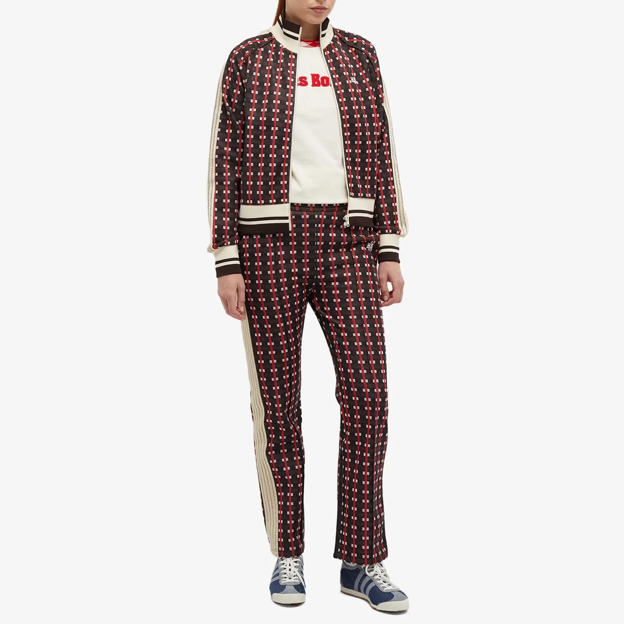 Wales Bonner Women's Power Track Pant Brown/Red