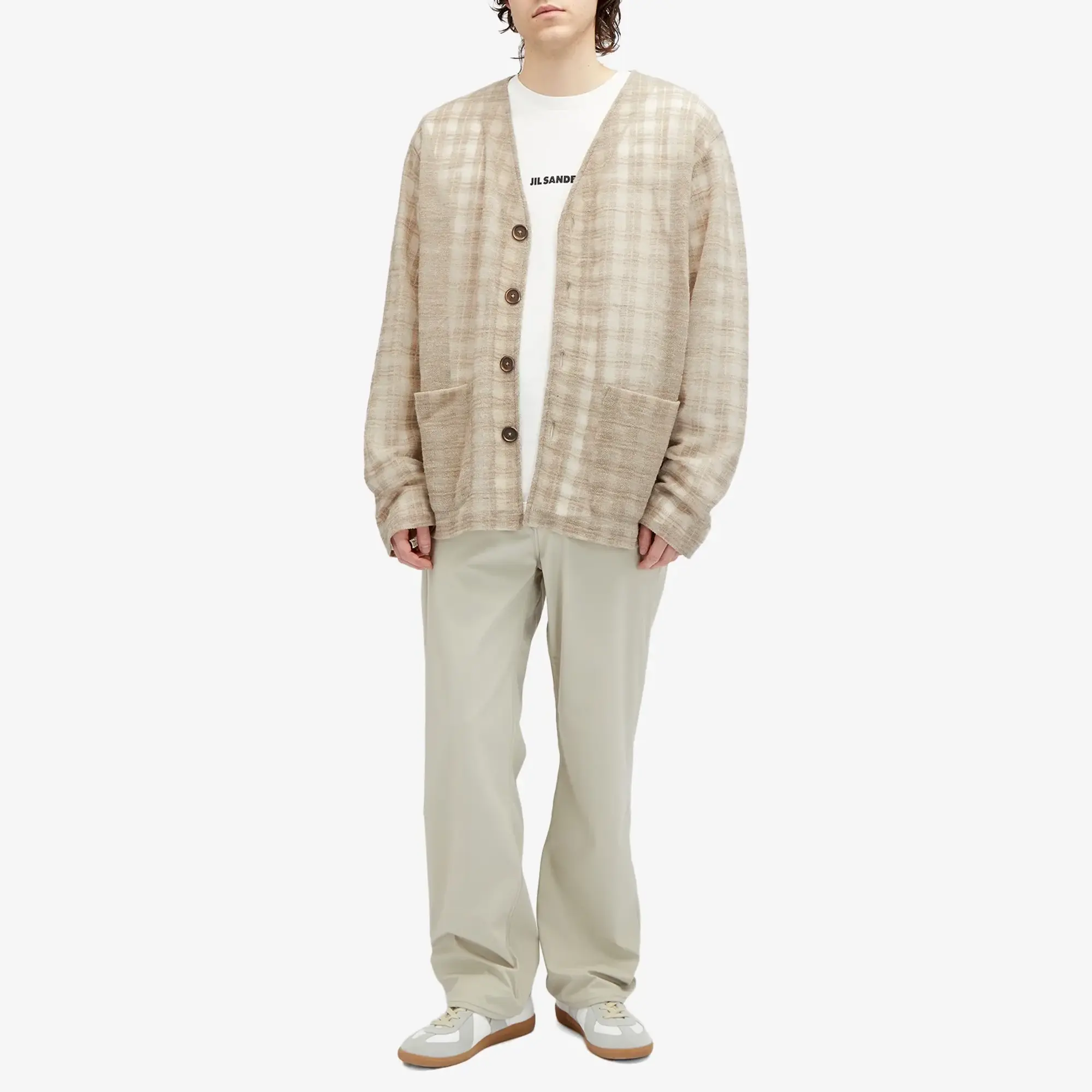 Jil Sander+ Jil Sander Plus Long Sleeve Logo Active T-Shirt White