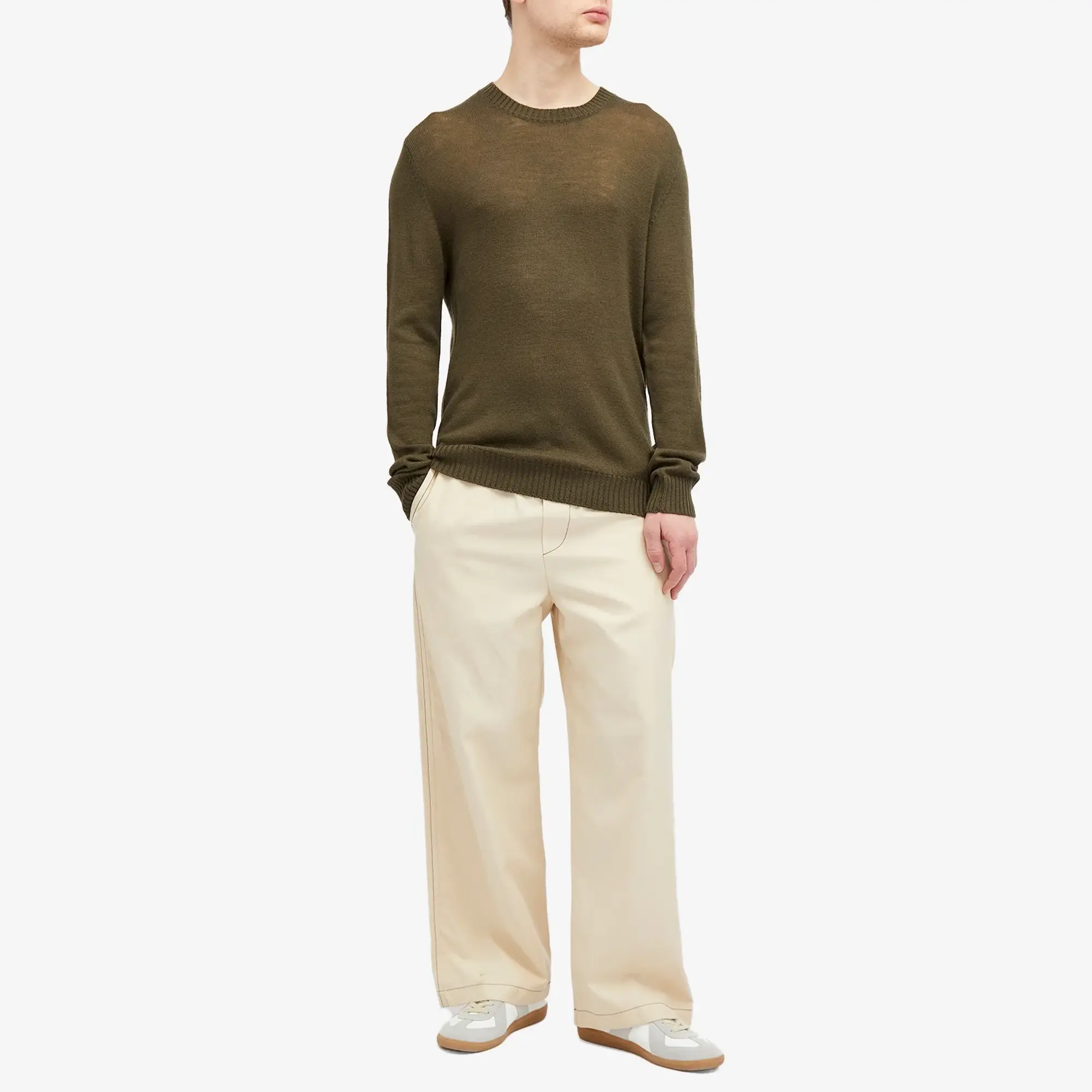 Jil Sander+ Jil Sander Plus Crew Knit Sweater Thyme Green