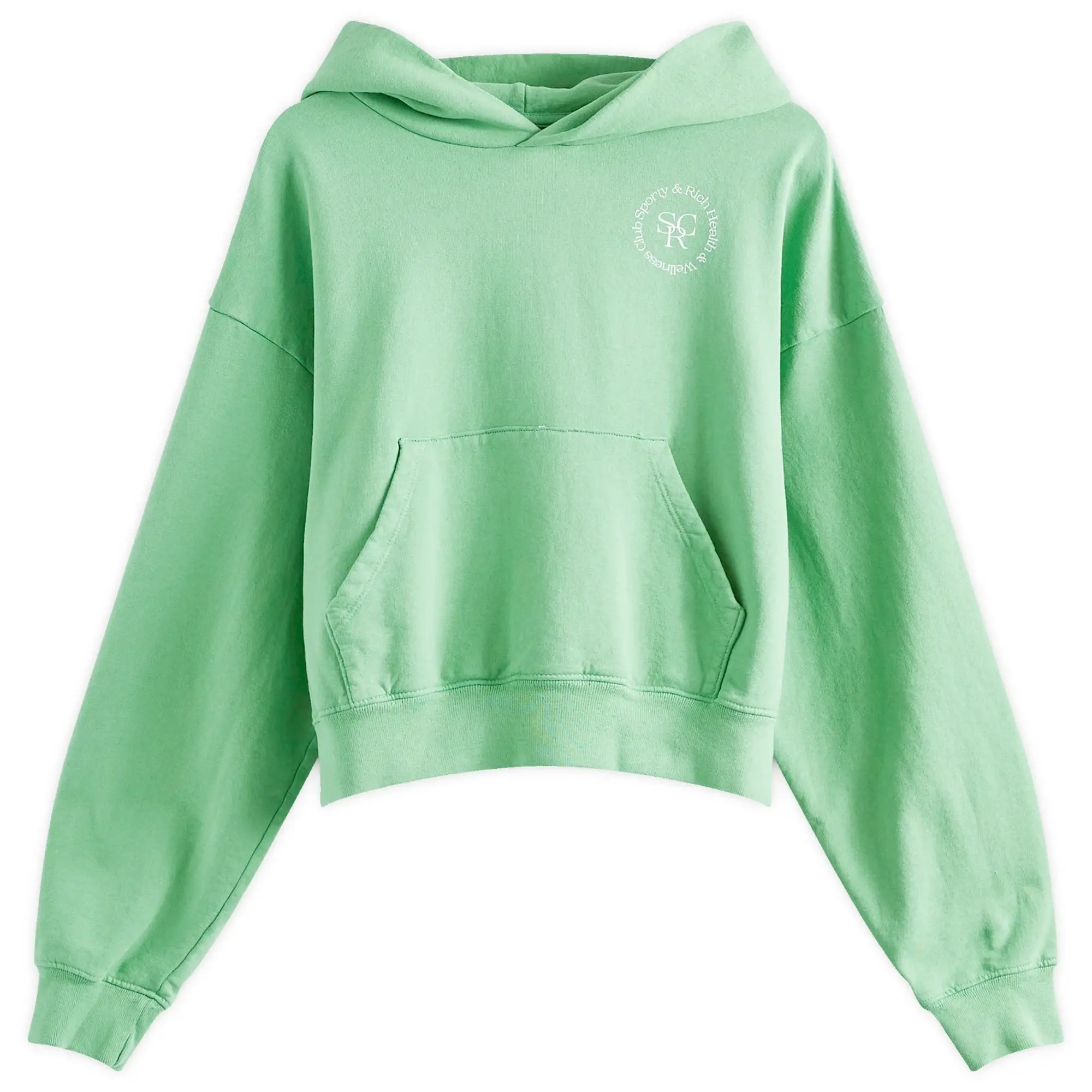 Sporty & Rich Srhwc Cropped Hoodie Women Hoodies Green