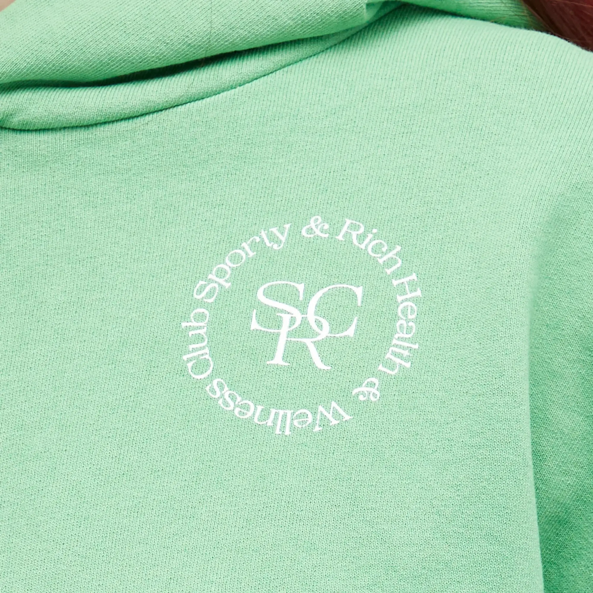 Sporty & Rich Srhwc Cropped Hoodie Women Hoodies Green