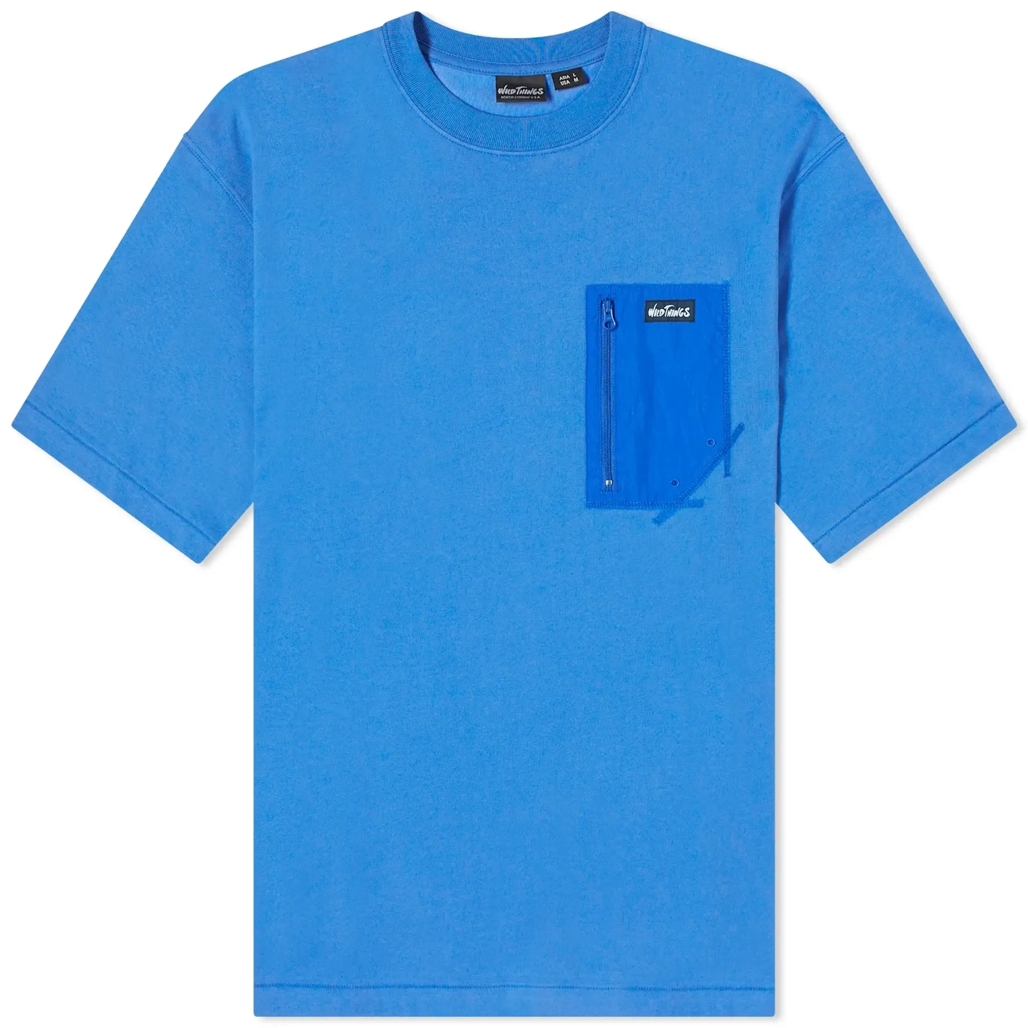 Wild Things Men's Camp Pocket T-Shirt Blue