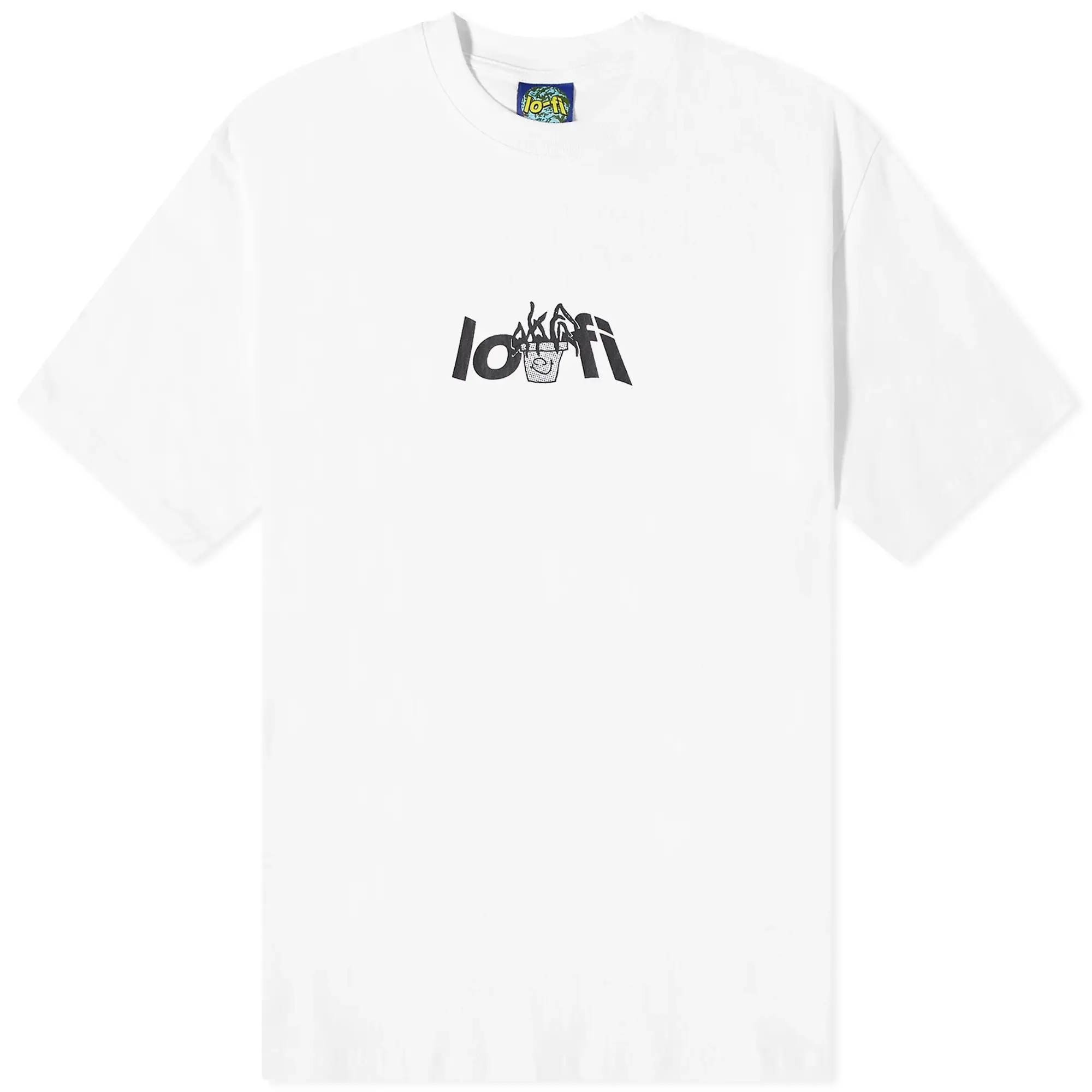 Lo-Fi Men's Plant Logo T-Shirt White