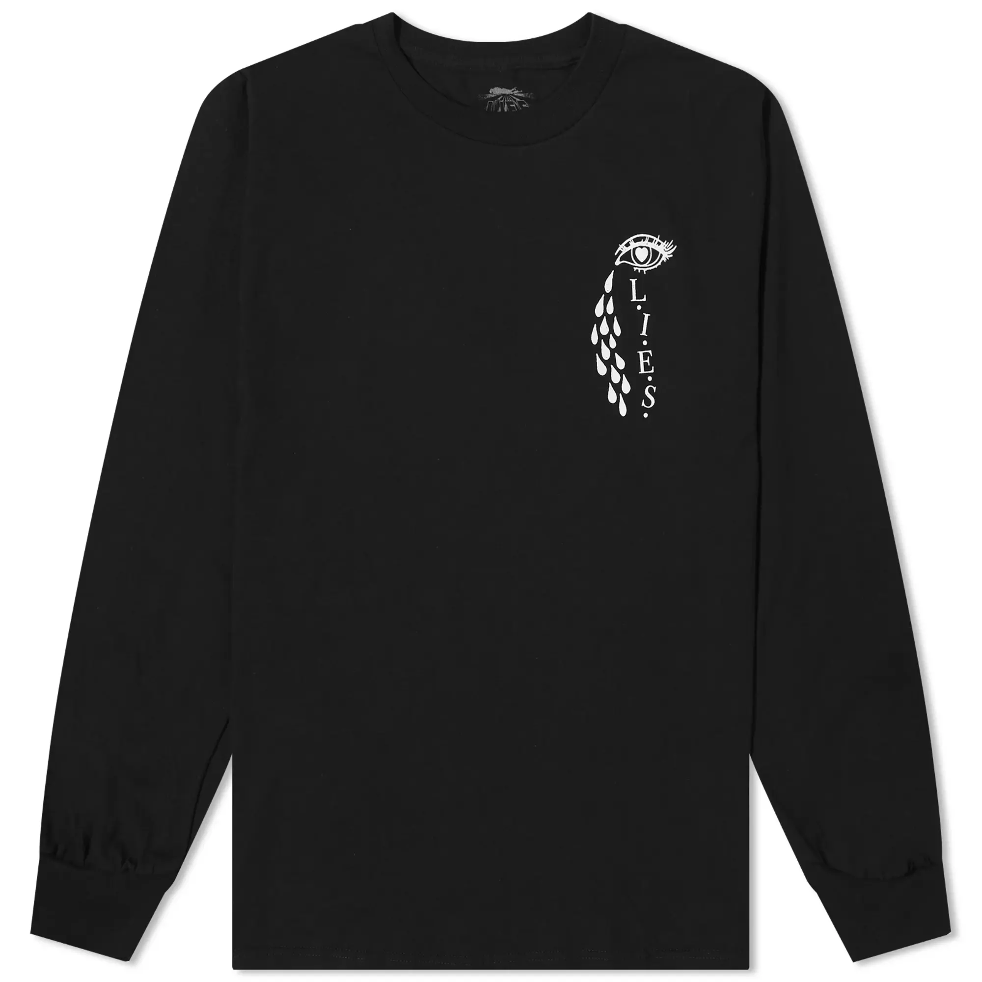 L.I.E.S. Records Men's Broken Heart Long Sleeve T-Shirt Black