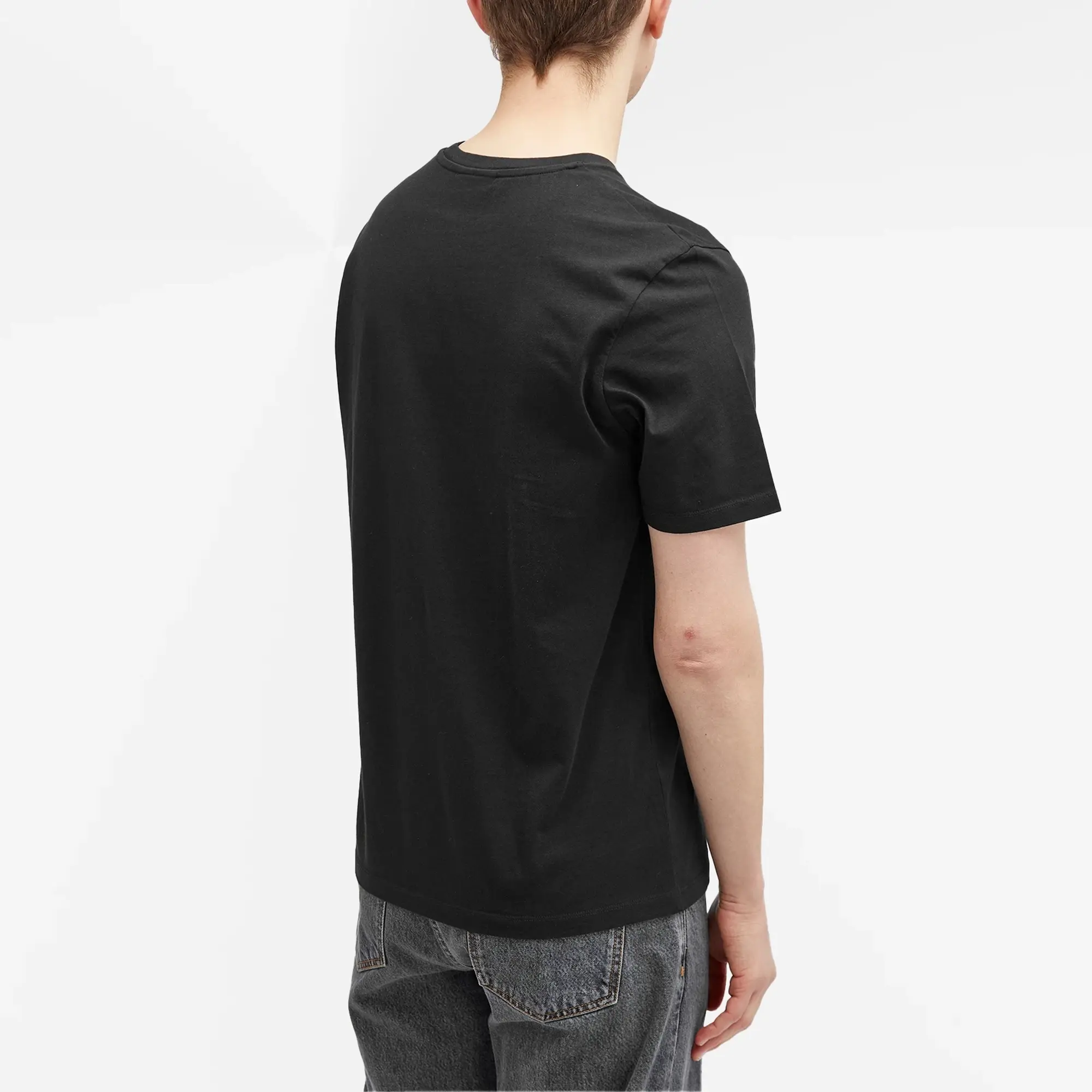 Maison Kitsuné Maison Kitsune Fox Head Patch Regular T-Shirt Black