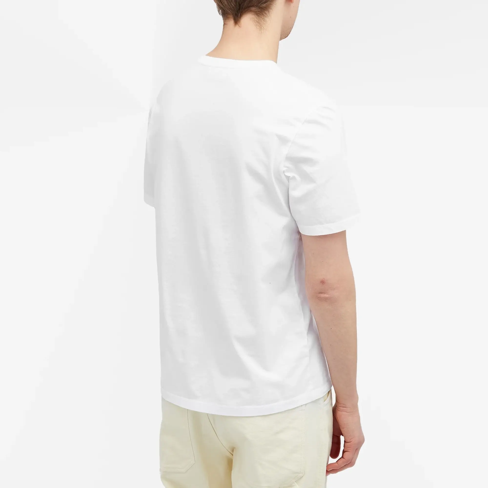 Maison Kitsuné Maison Kitsune Fox Head Patch Regular T-Shirt White