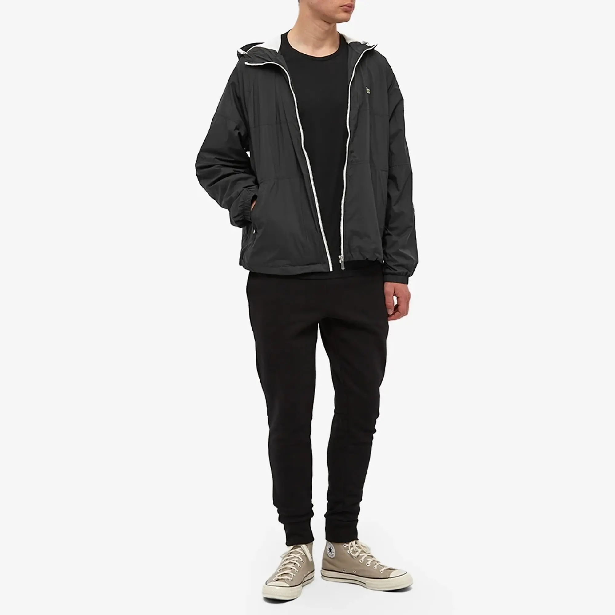 Lacoste Cotton Joggers In Black
