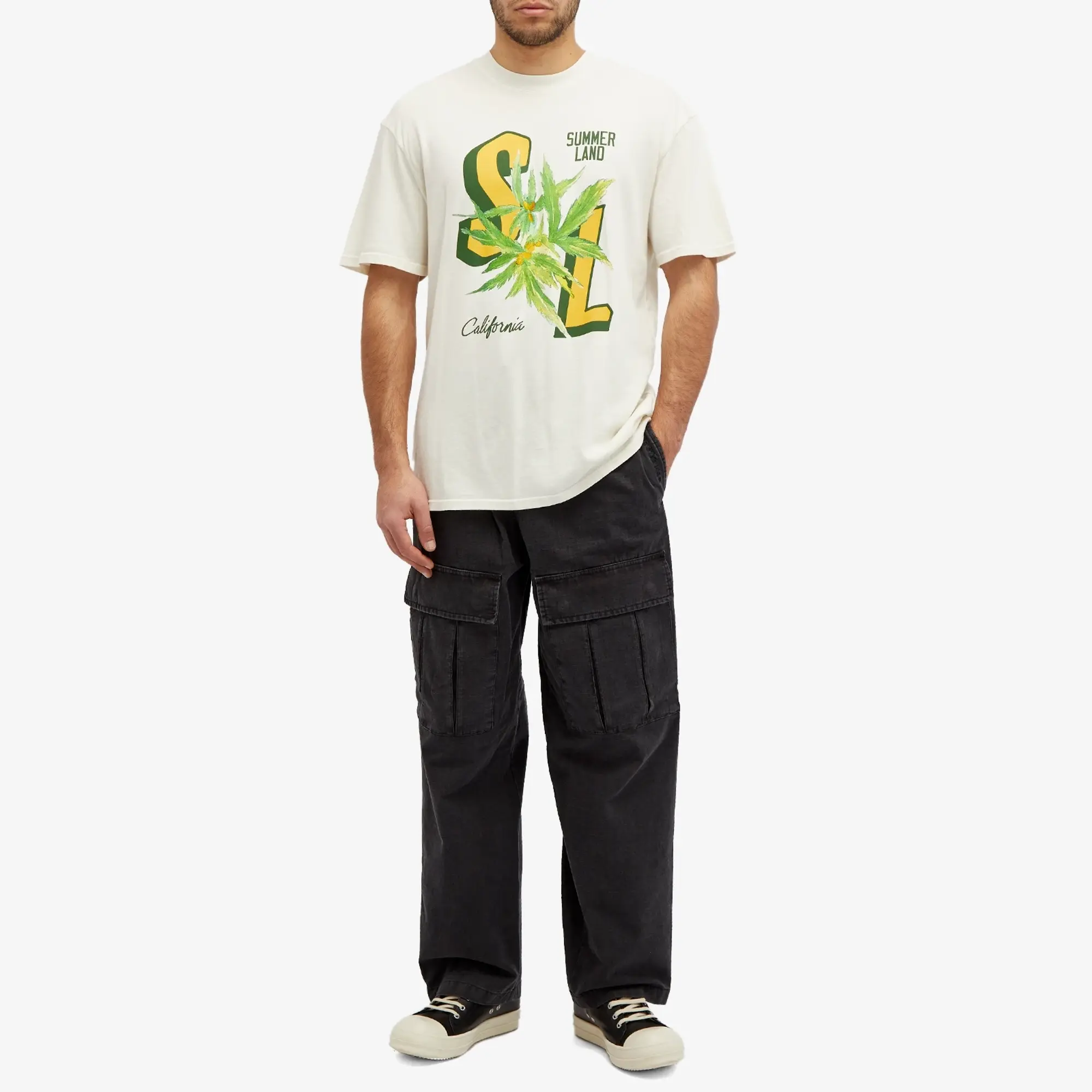 Nahmias Men's Hemp T-Shirt Antique White