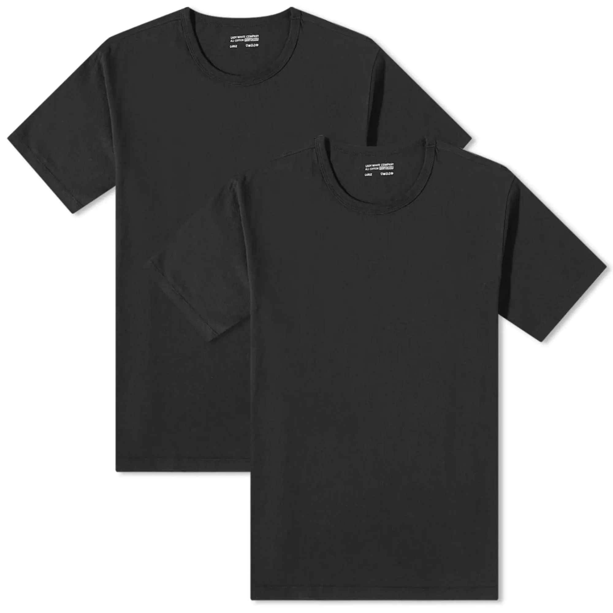Lady White Co. Men's Tubular T-Shirt 2-Pack Black