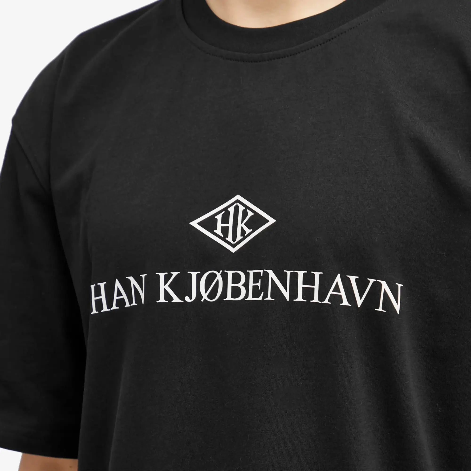 Han Kjobenhavn Men's HK Logo Boxy T-Shirt Black