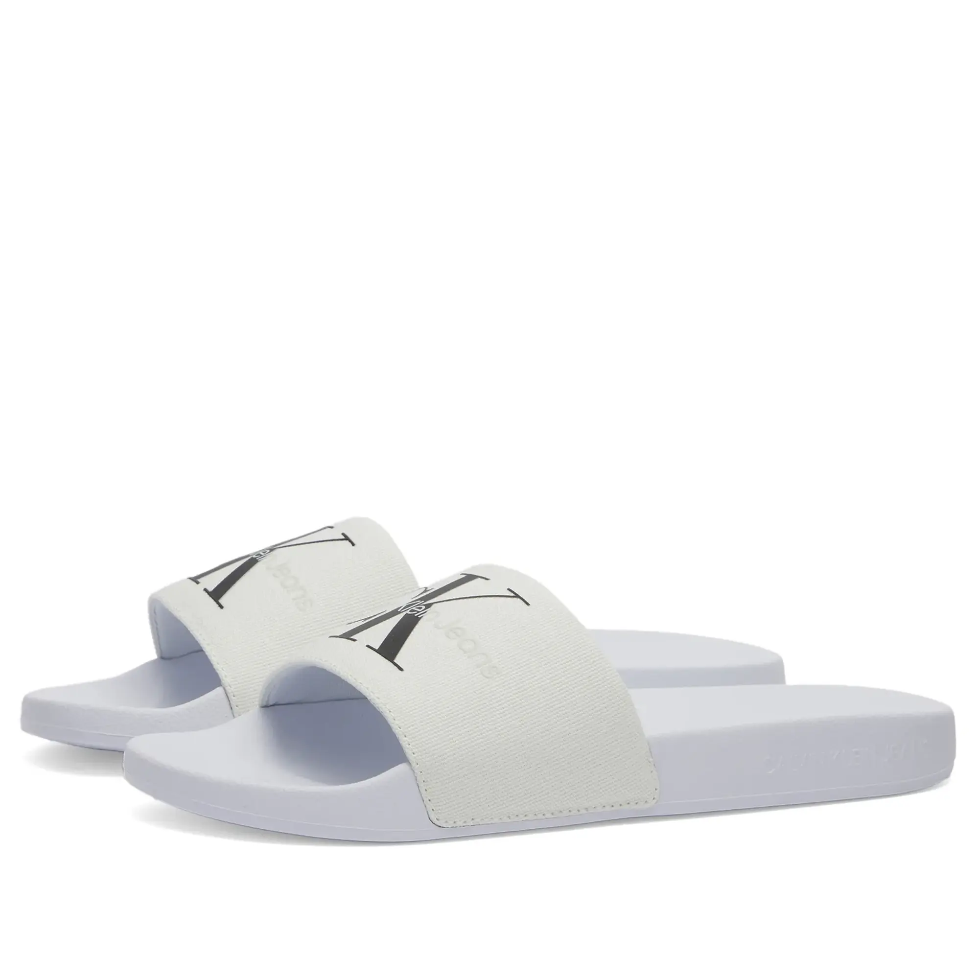 Calvin Klein Women's Monogram Slider Bright White/Black