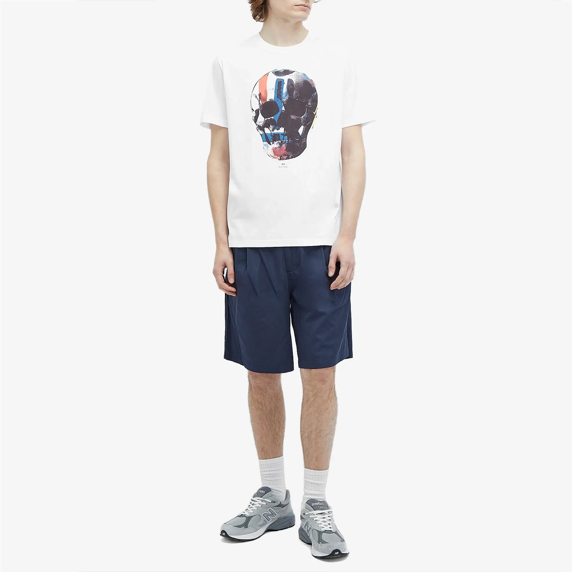 Ps Paul Smith T-Shirt With Skull Print In White
