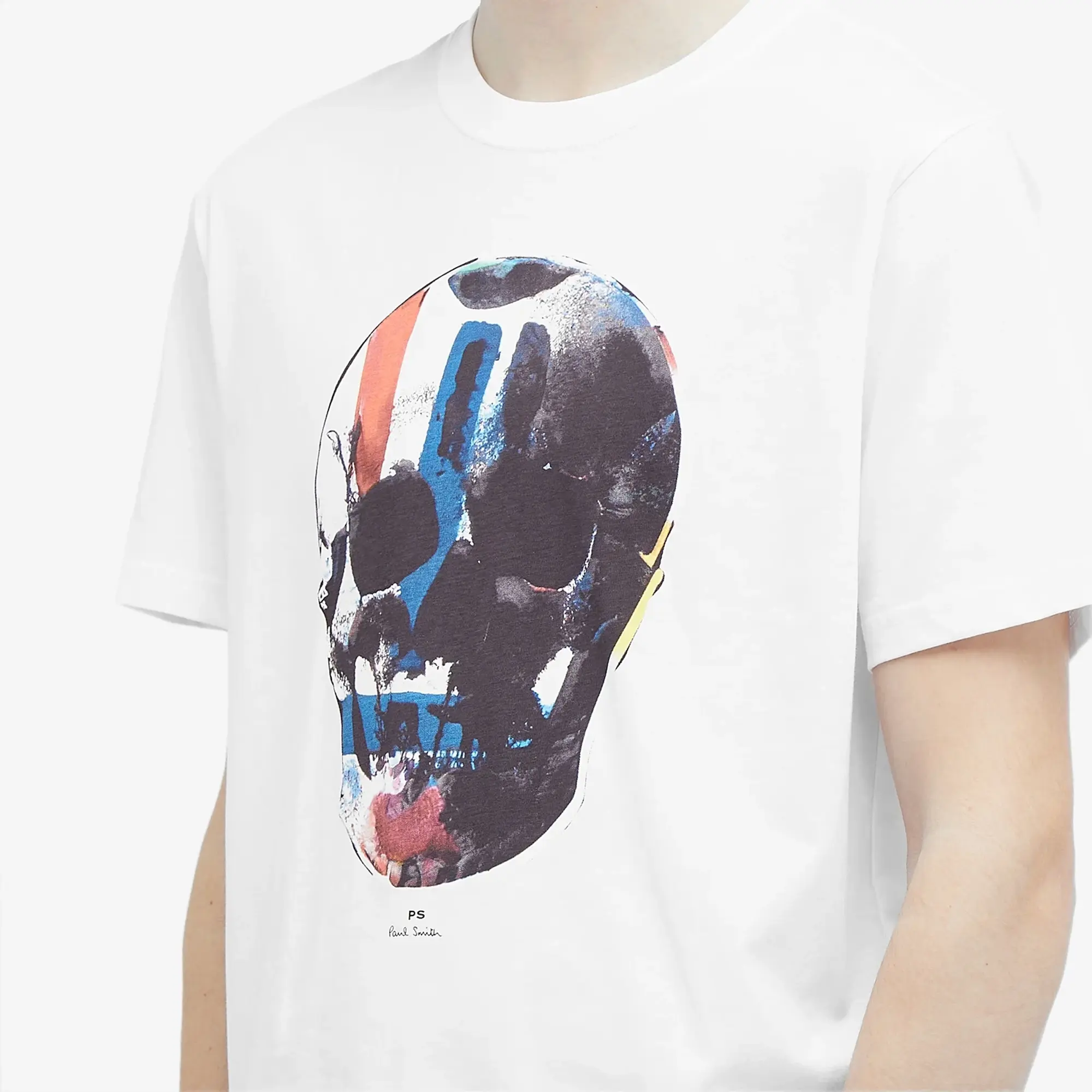 Ps Paul Smith T-Shirt With Skull Print In White