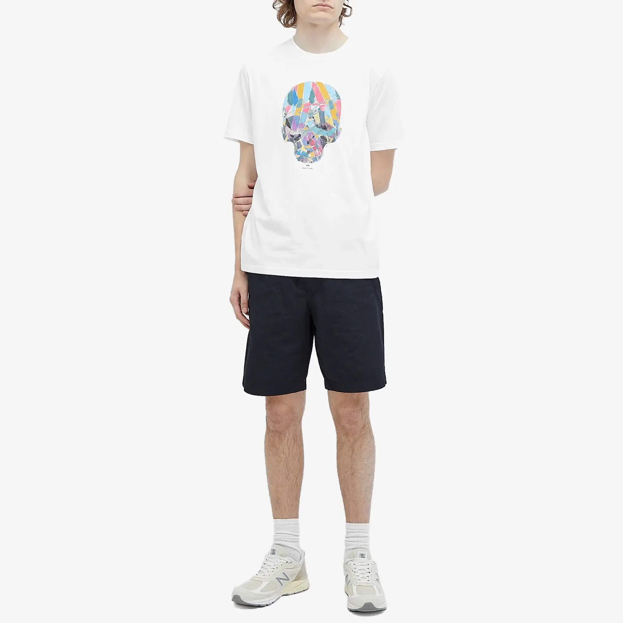 Ps Paul Smith T-Shirt With Skull Print In White