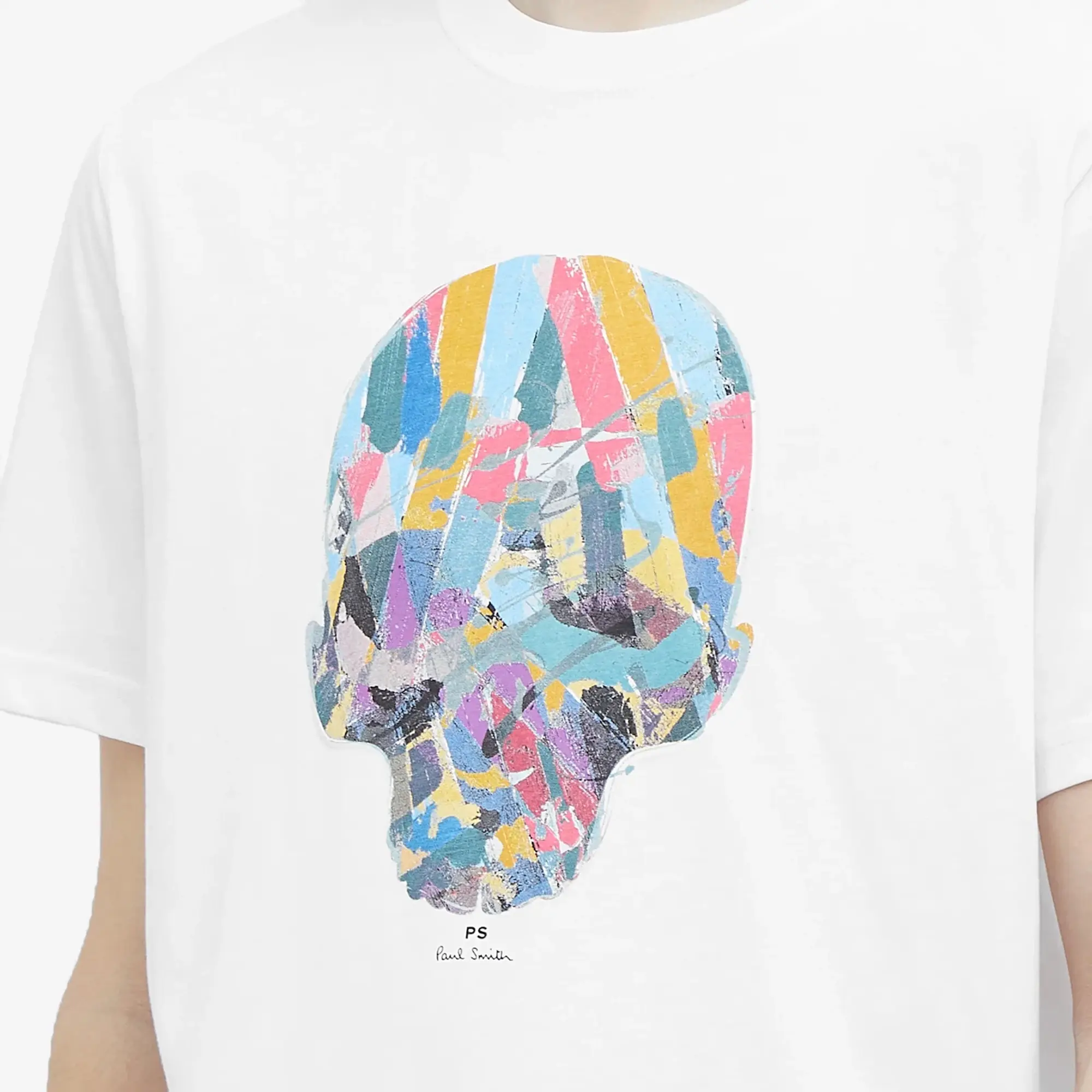 Ps Paul Smith T-Shirt With Skull Print In White