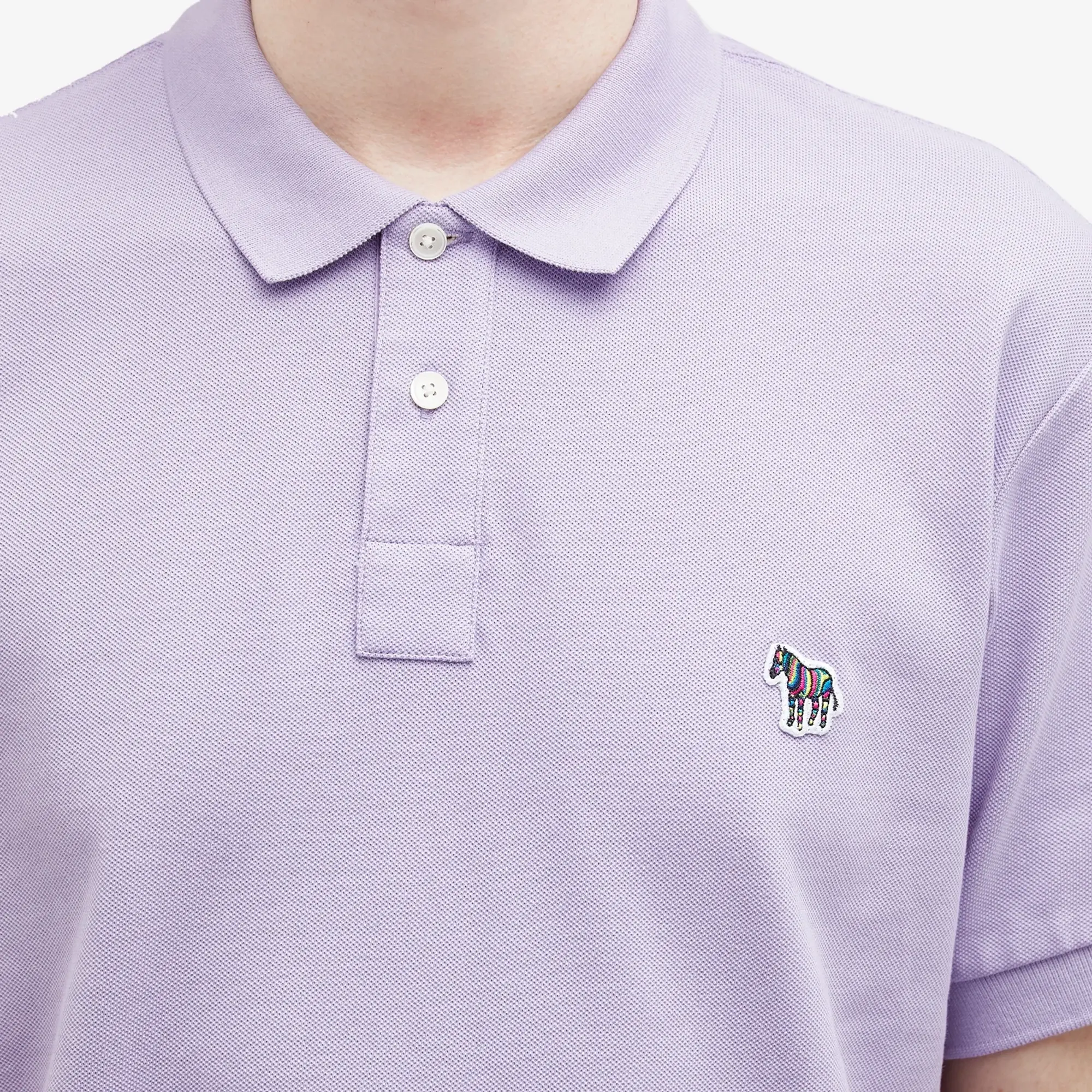 Paul Smith Men's Zebra Polo Shirt Purple